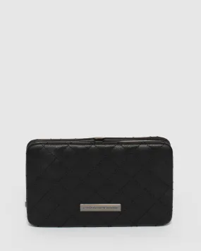 Black Eve Square Quilt Hardcase Wallet