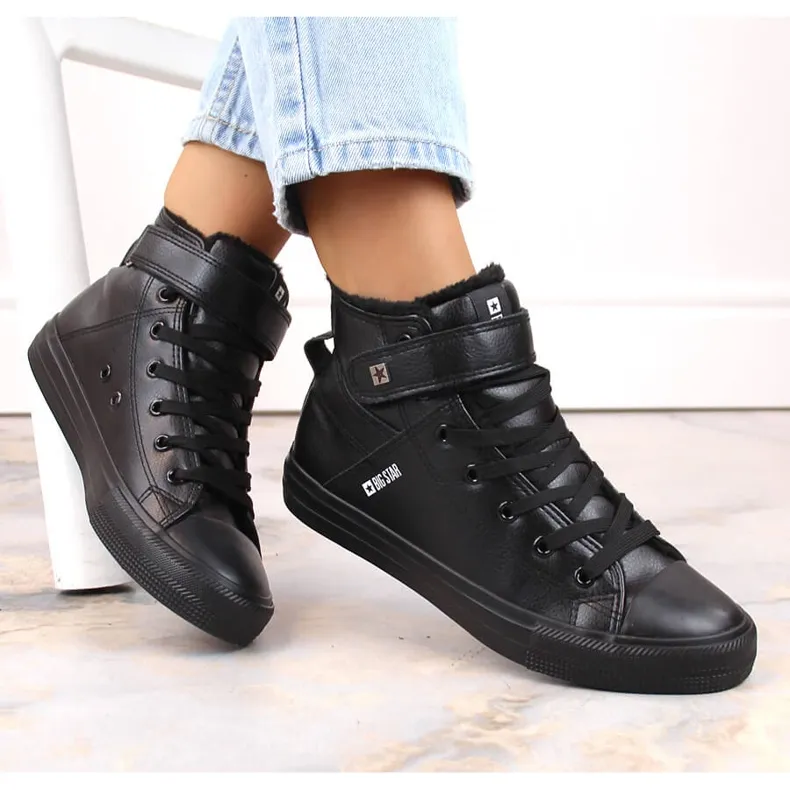 Black insulated trainers Big Star V274542F