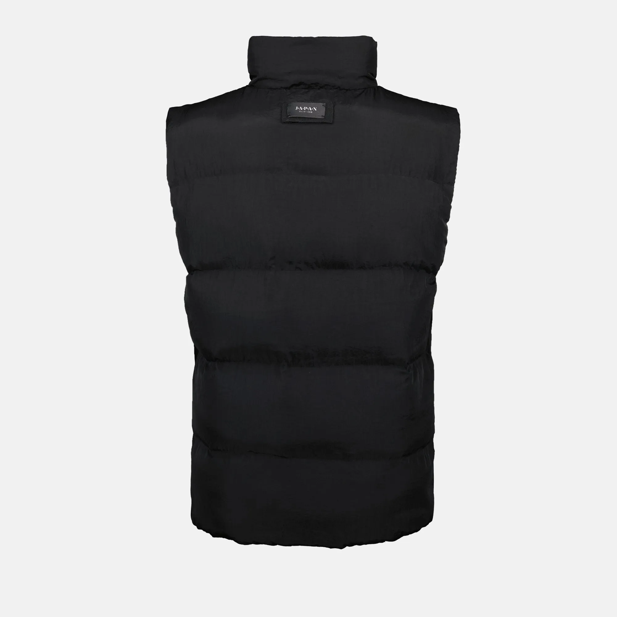 Black Sleeveless Puffer Jacket