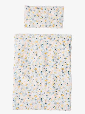 Blanket + Pillow for Dolls, in Cotton Gauze - white
