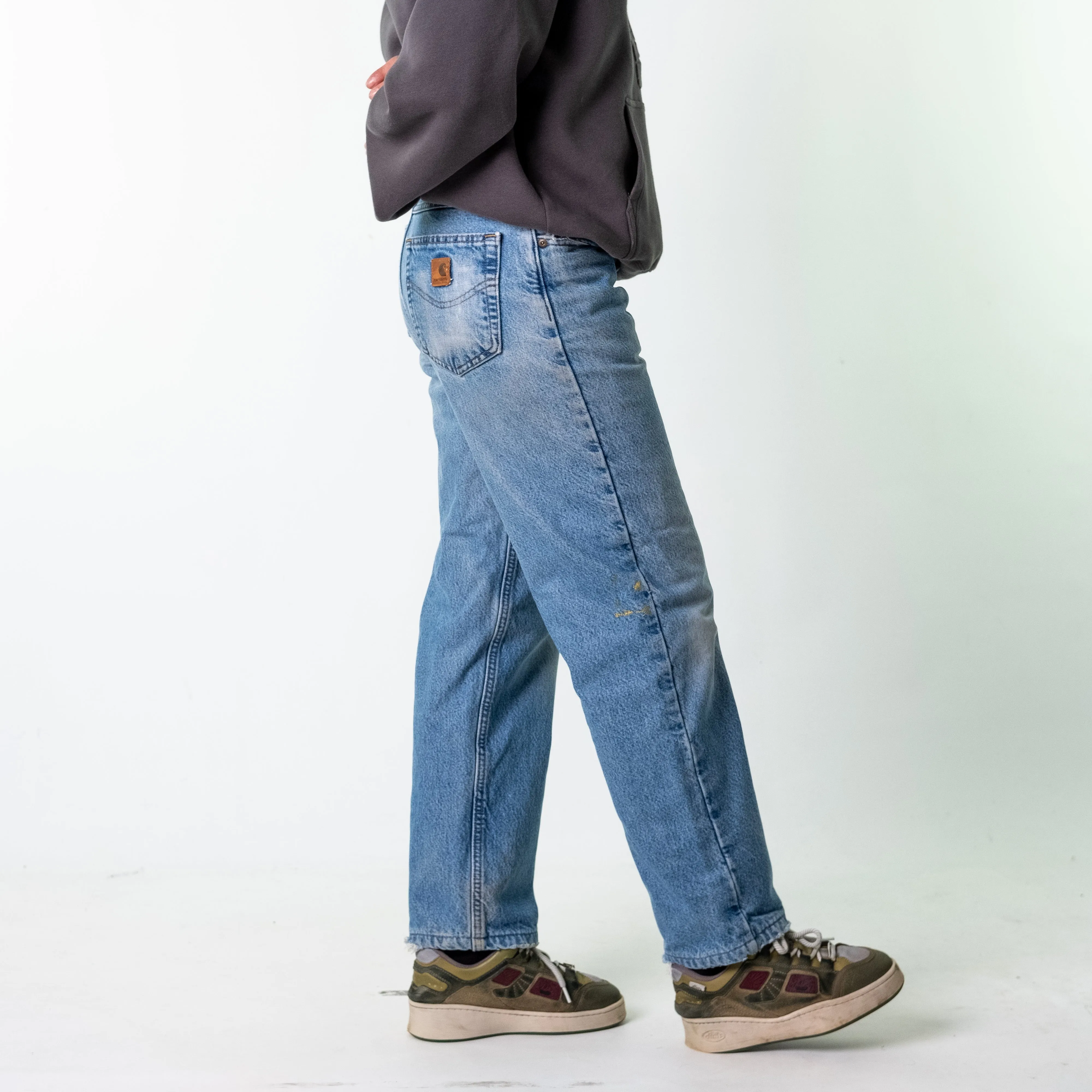 Blue Denim 90s Carhartt  Cargo Skater Trousers Pants Jeans (32x32)