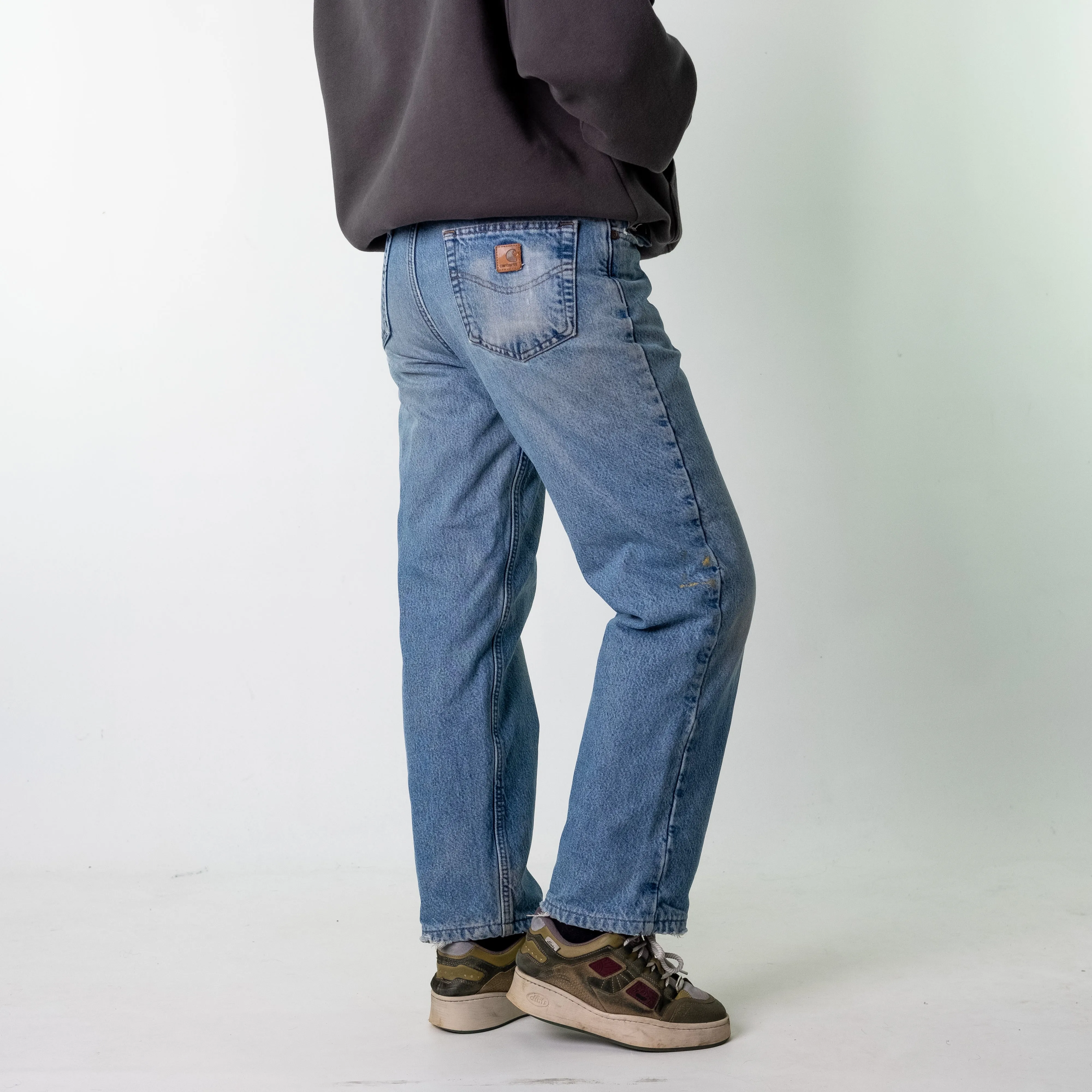 Blue Denim 90s Carhartt  Cargo Skater Trousers Pants Jeans (32x32)