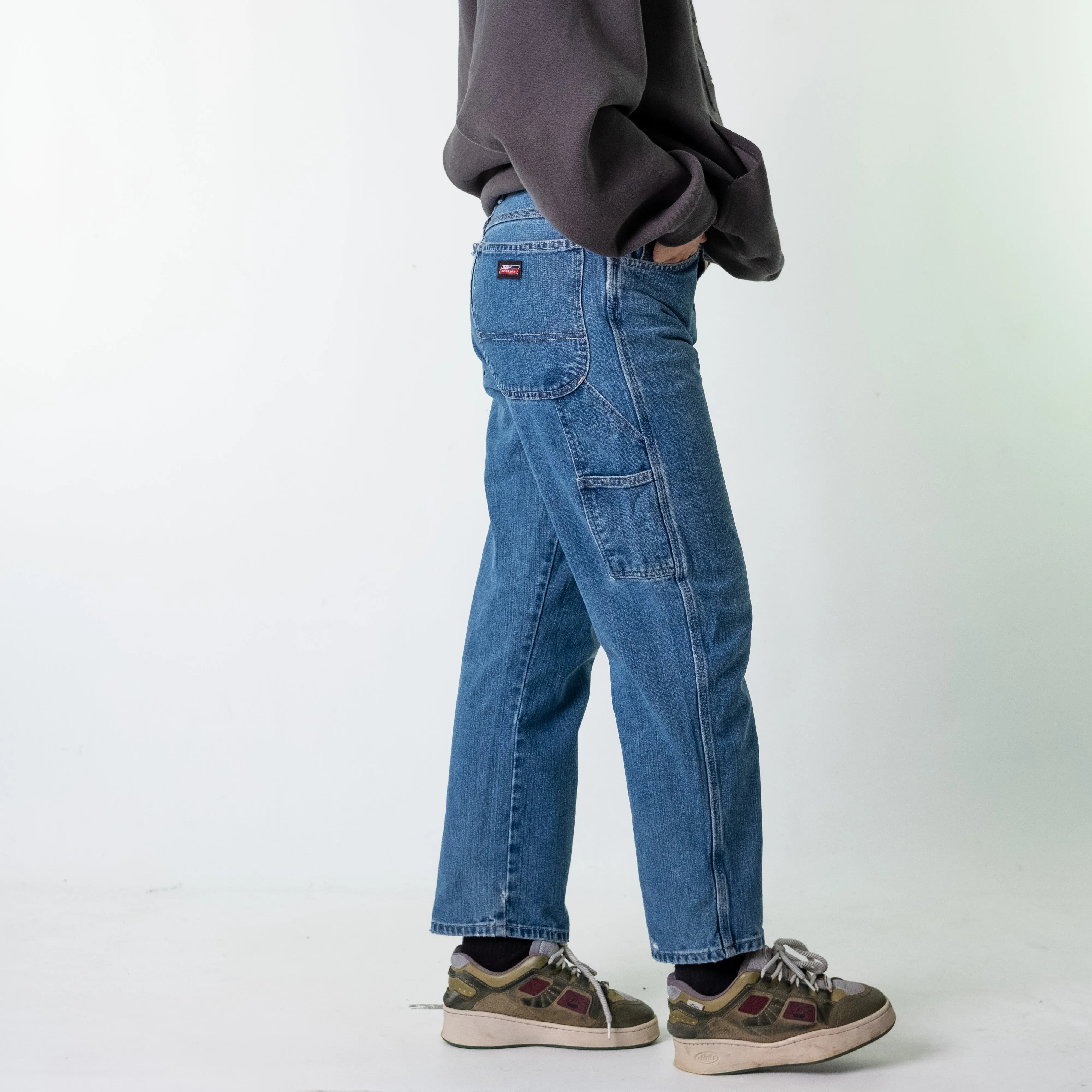 Blue Denim 90s Dickies  Cargo Skater Trousers Pants Jeans (32x30)