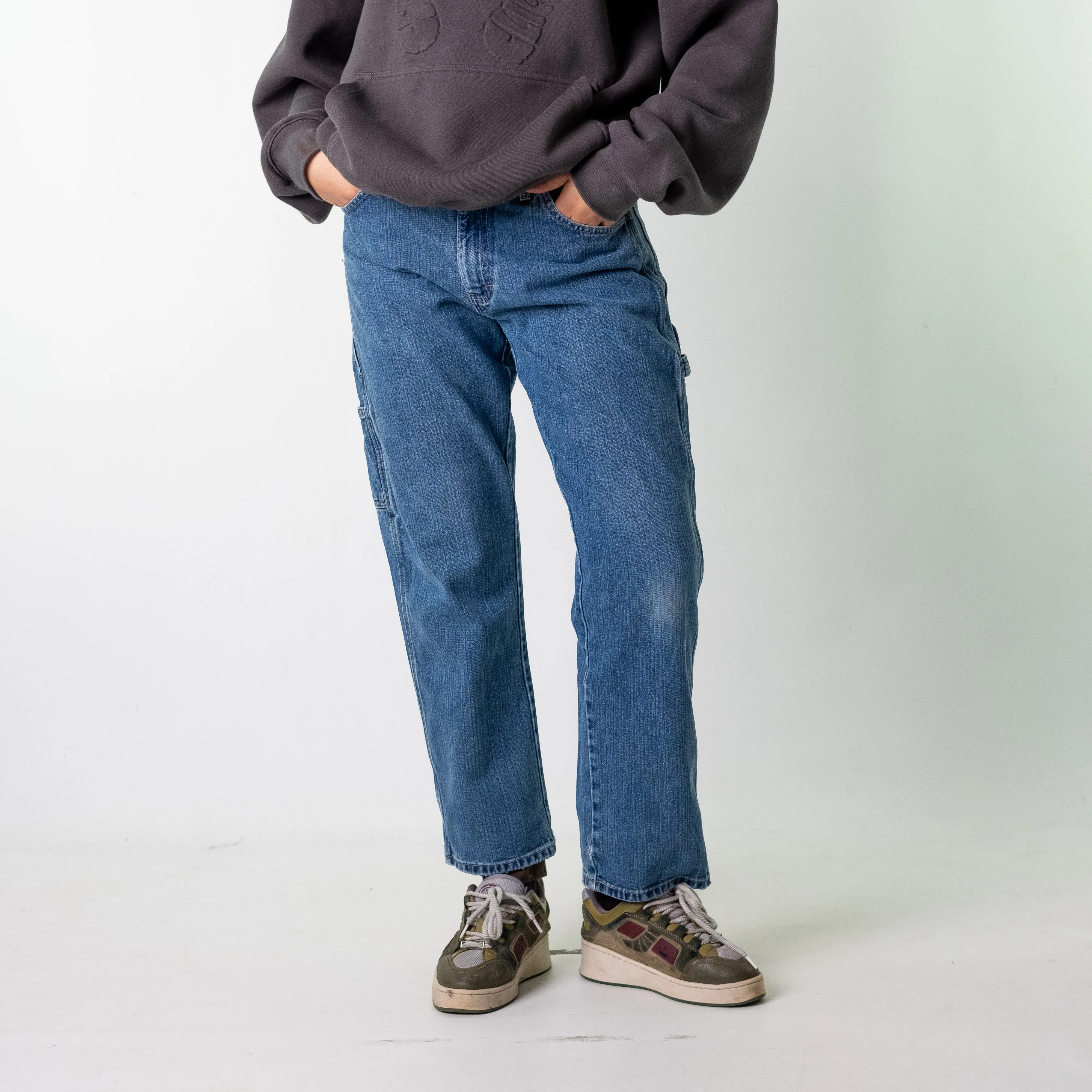 Blue Denim 90s Dickies  Cargo Skater Trousers Pants Jeans (32x30)