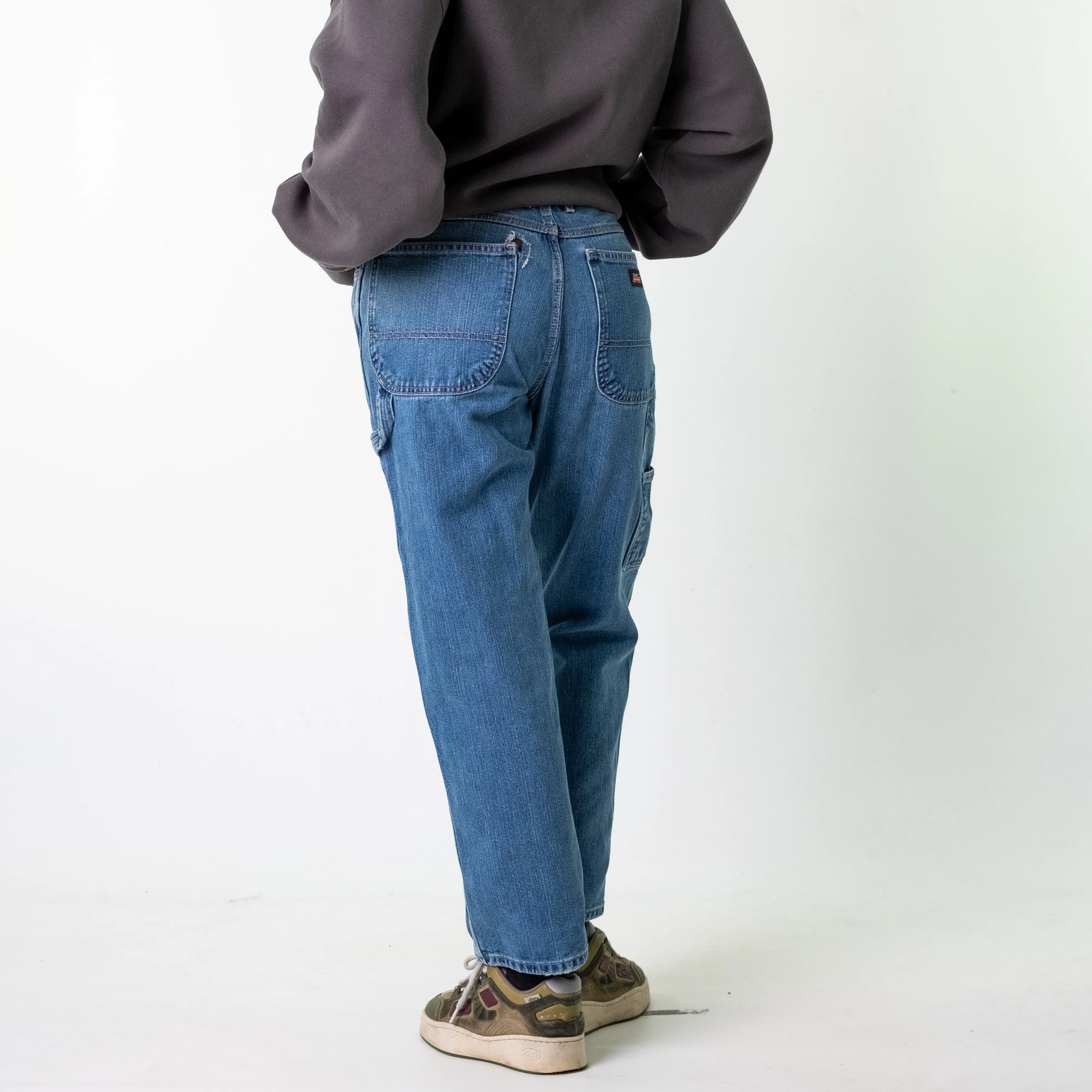 Blue Denim 90s Dickies  Cargo Skater Trousers Pants Jeans (32x30)