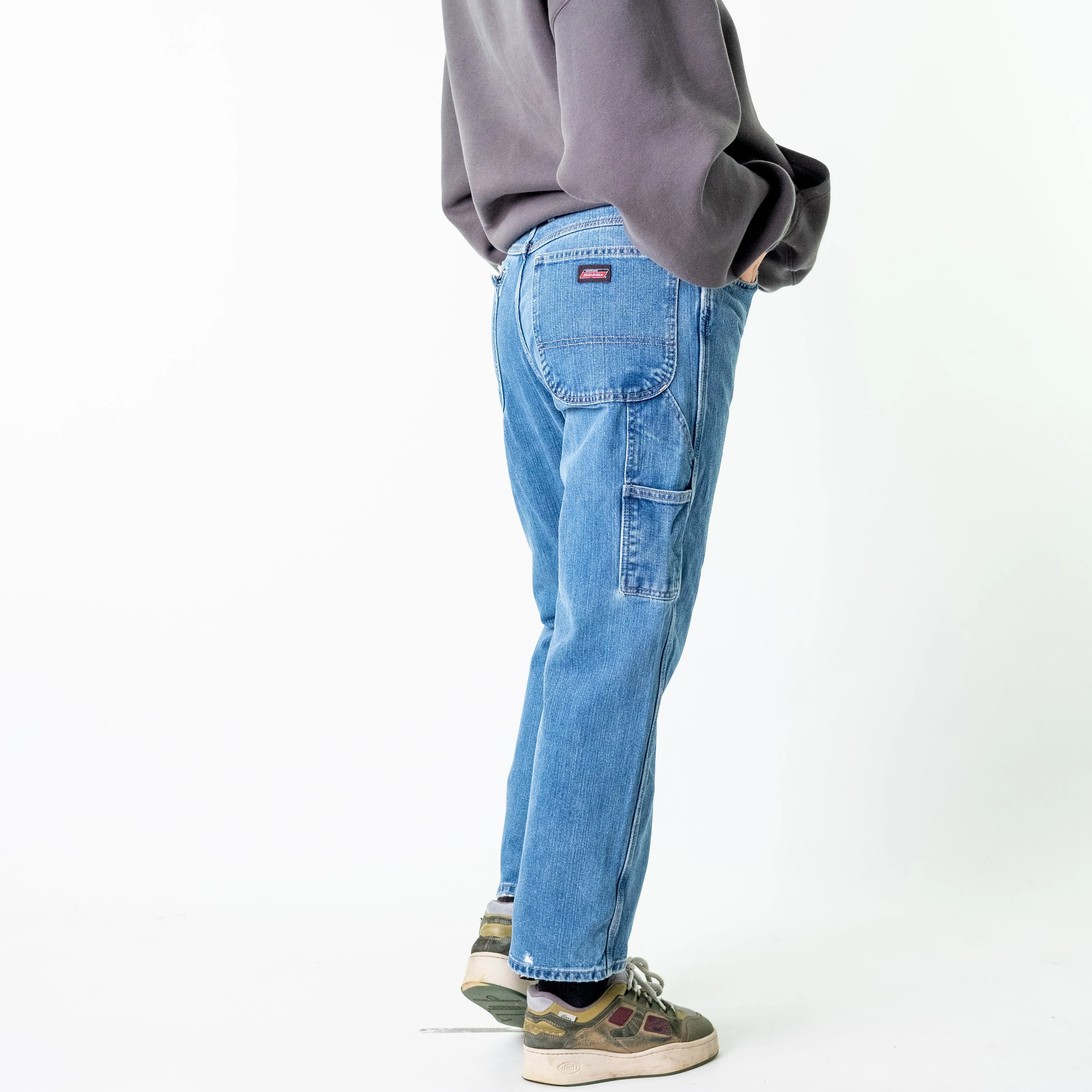 Blue Denim 90s Dickies  Cargo Skater Trousers Pants Jeans (32x30)