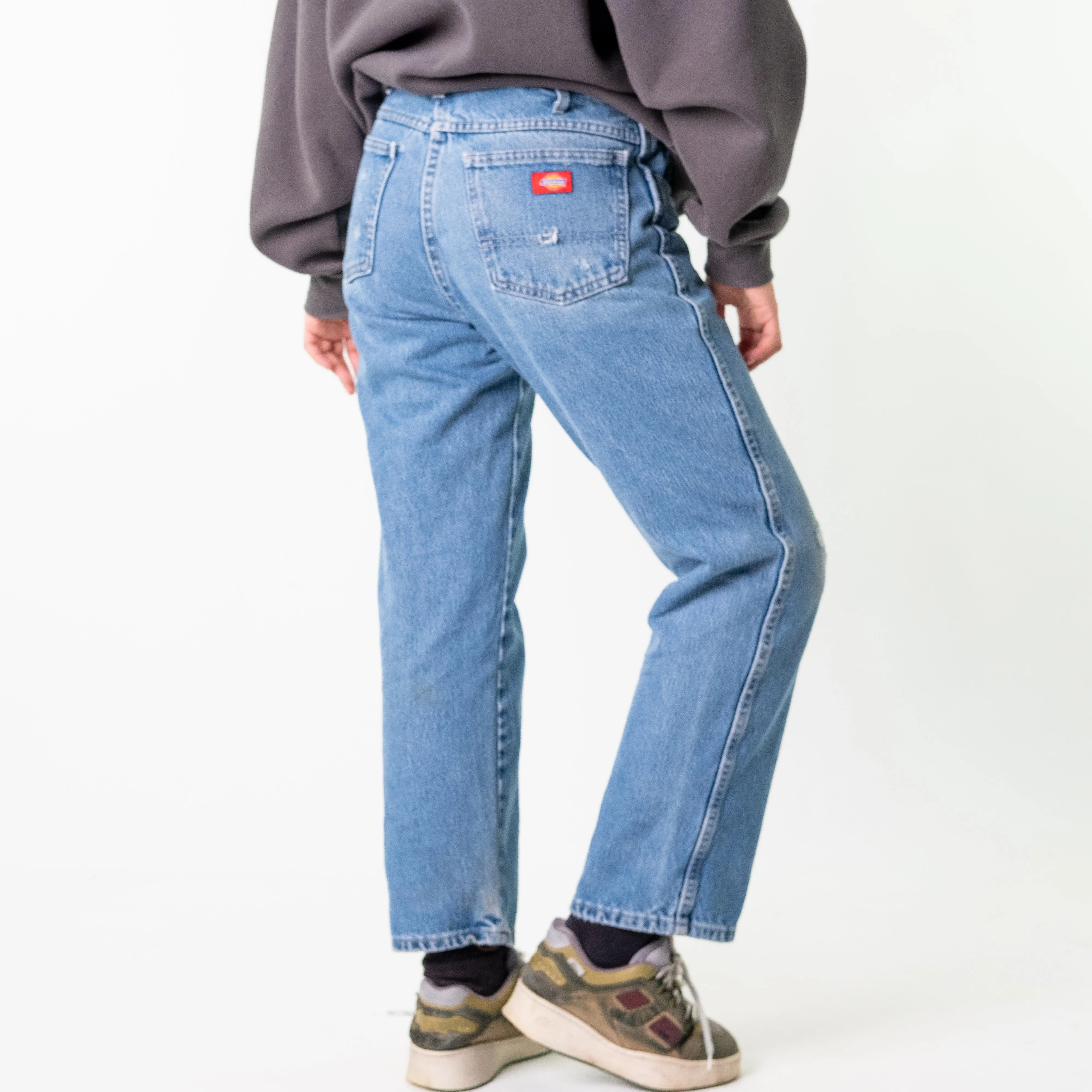 Blue Denim 90s Dickies  Cargo Skater Trousers Pants Jeans (33x30)