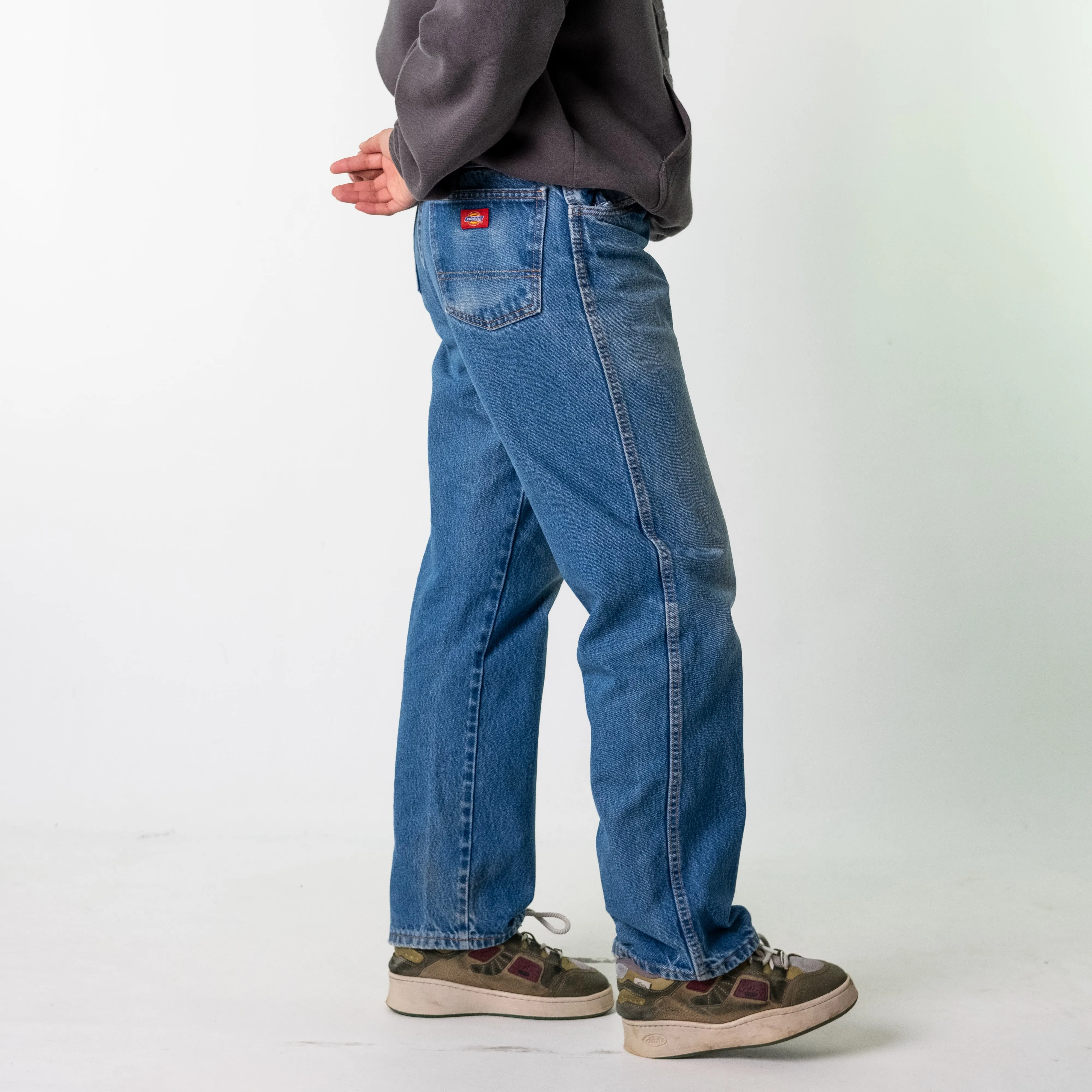 Blue Denim 90s Dickies  Cargo Skater Trousers Pants Jeans (34x32)