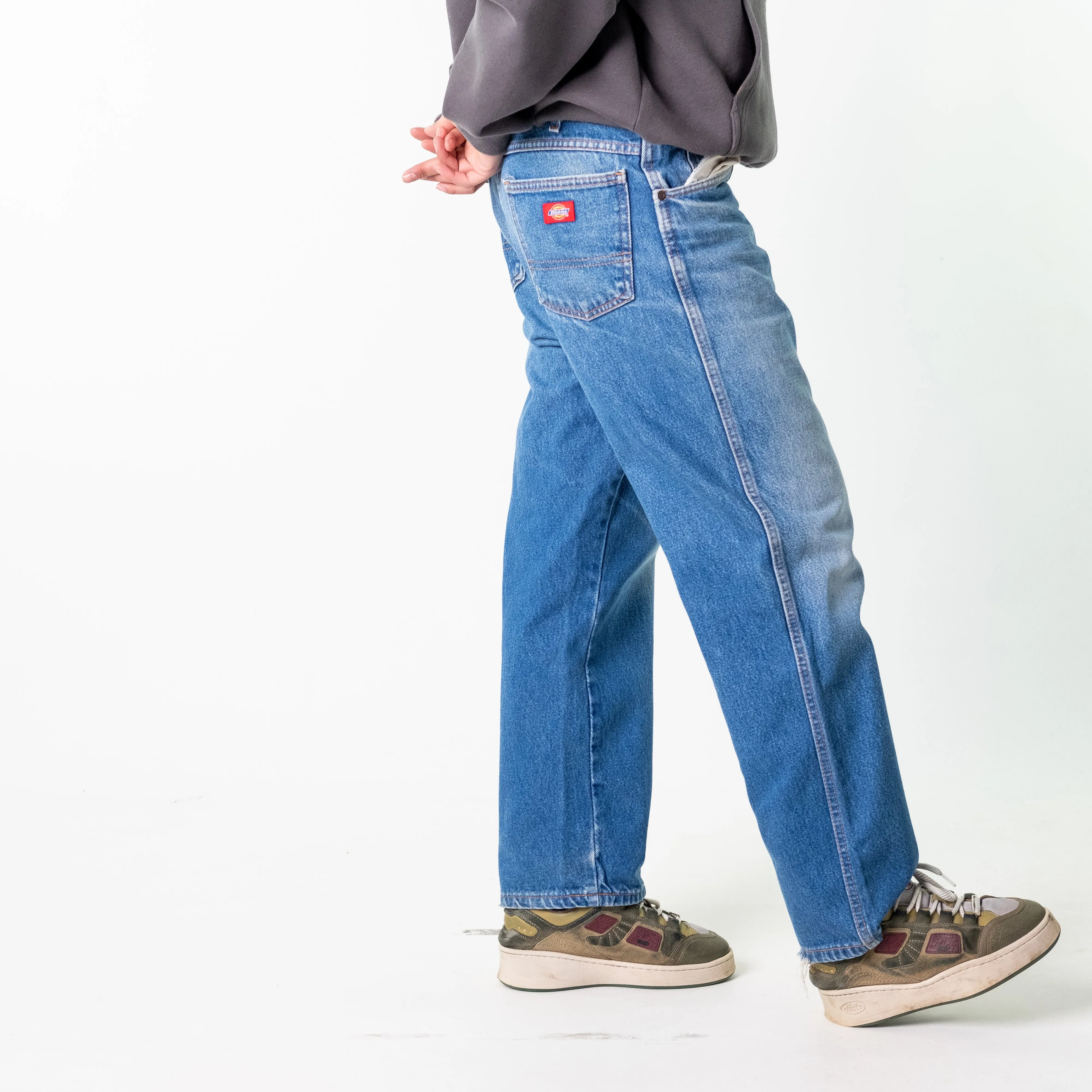 Blue Denim 90s Dickies  Cargo Skater Trousers Pants Jeans (36x29)