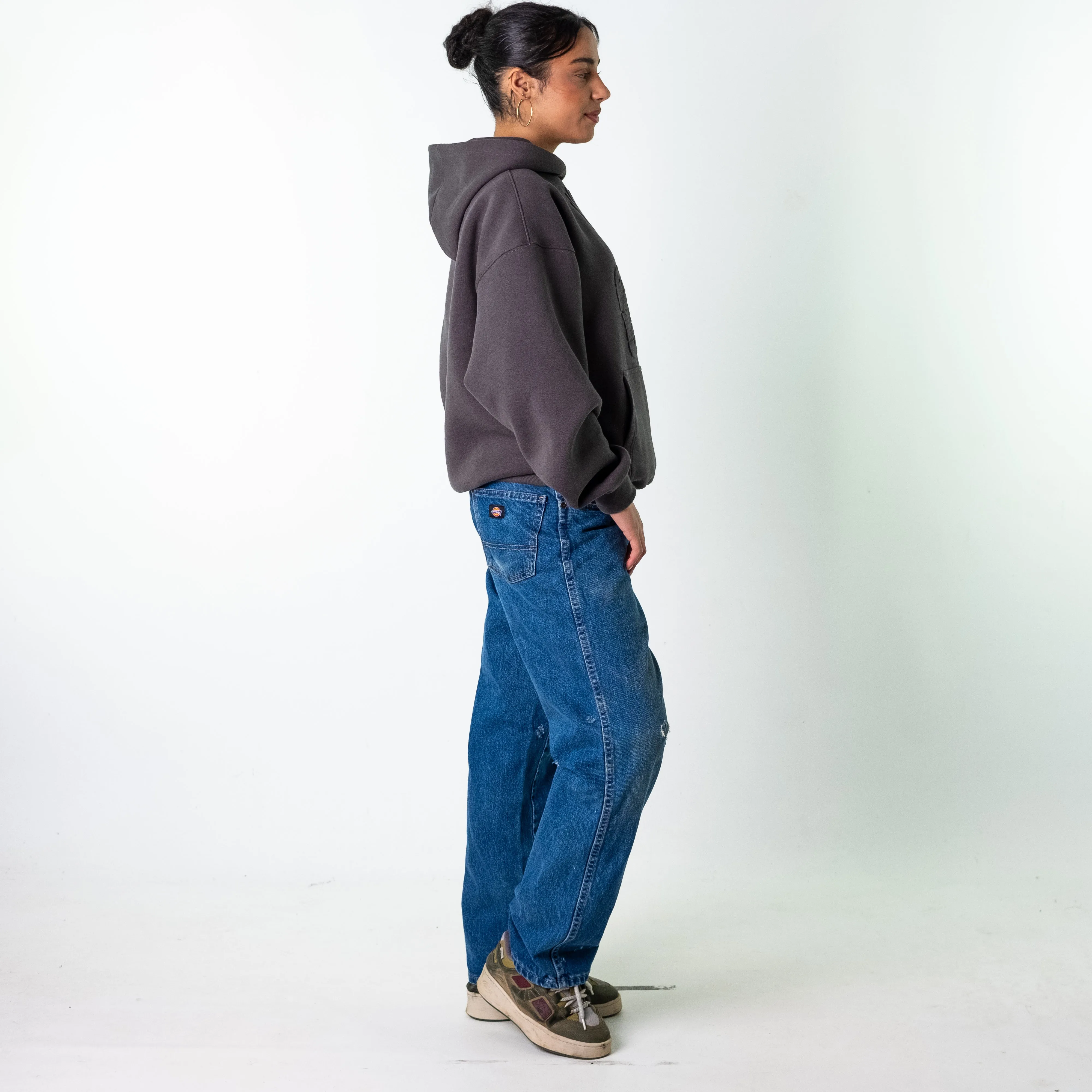 Blue Denim 90s Dickies  Cargo Skater Trousers Pants Jeans (36x30)