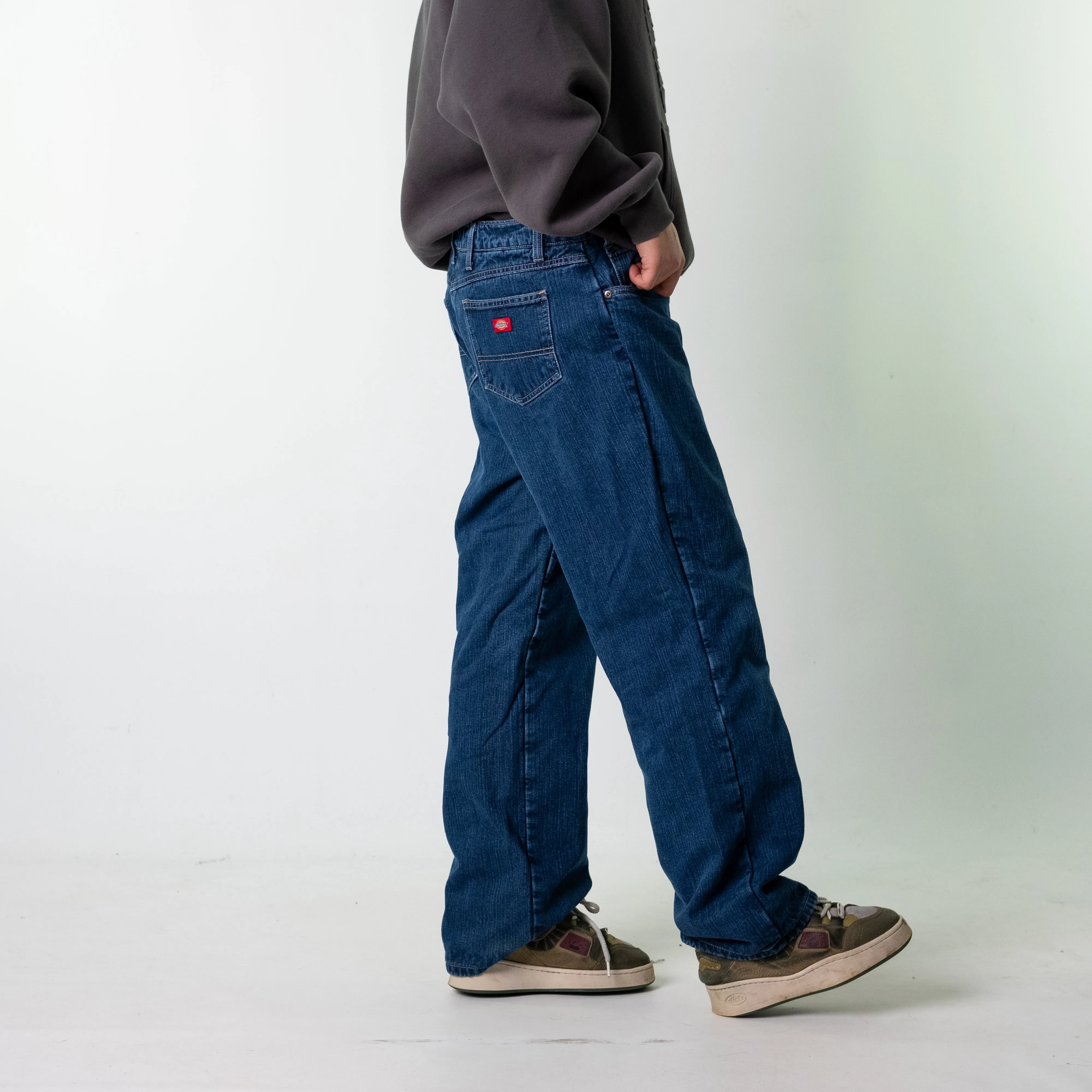 Blue Denim 90s Dickies  Cargo Skater Trousers Pants Jeans (36x31)