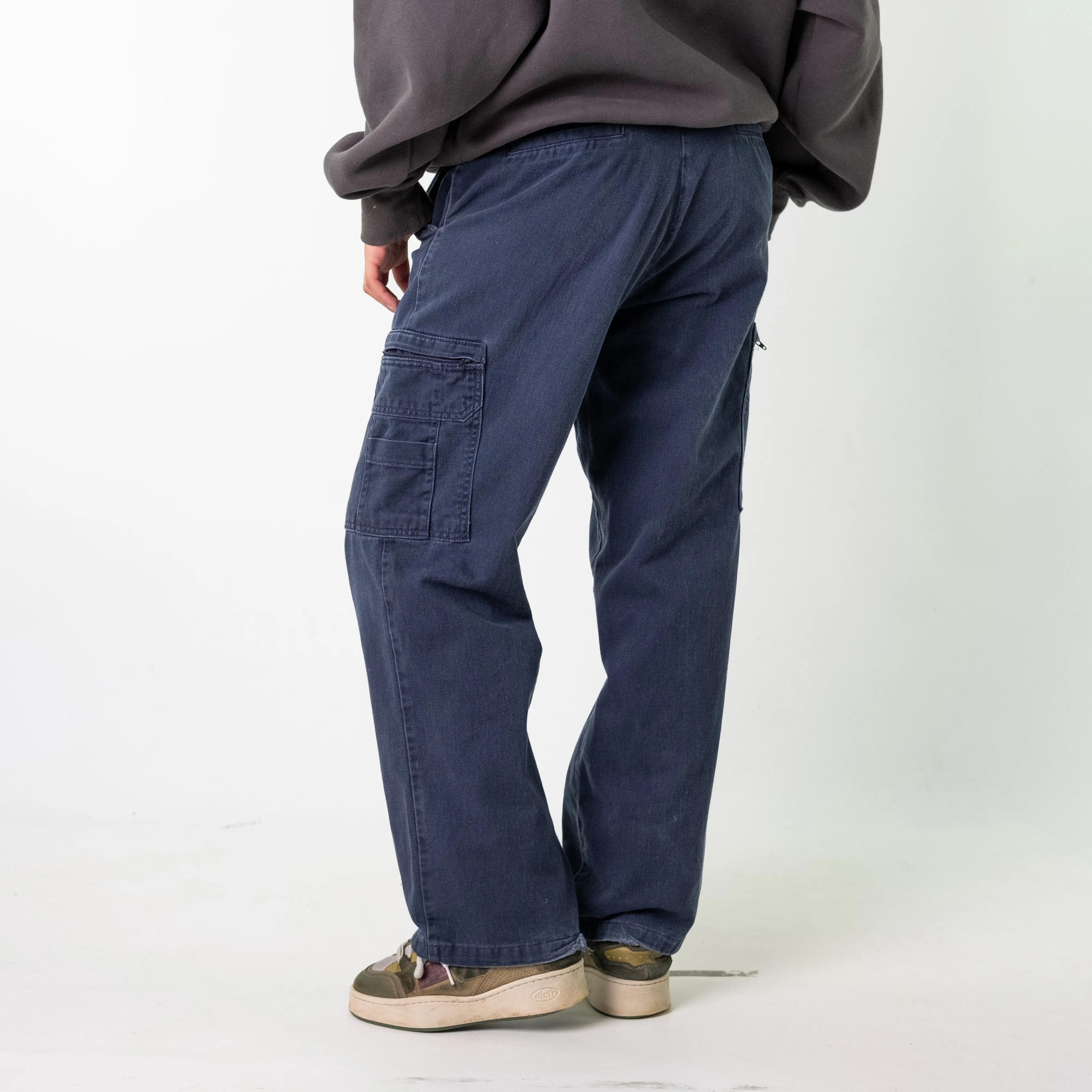 Blue Denim 90s Dickies Cargos Cargo Skater Trousers Pants Jeans (32x32)