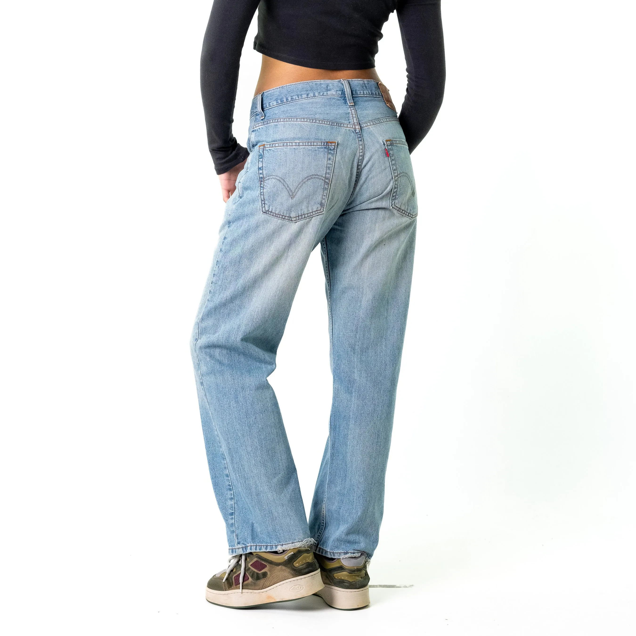 Blue Denim 90s Levi's 569 Cargo Skater Trousers Pants Jeans (30x30)