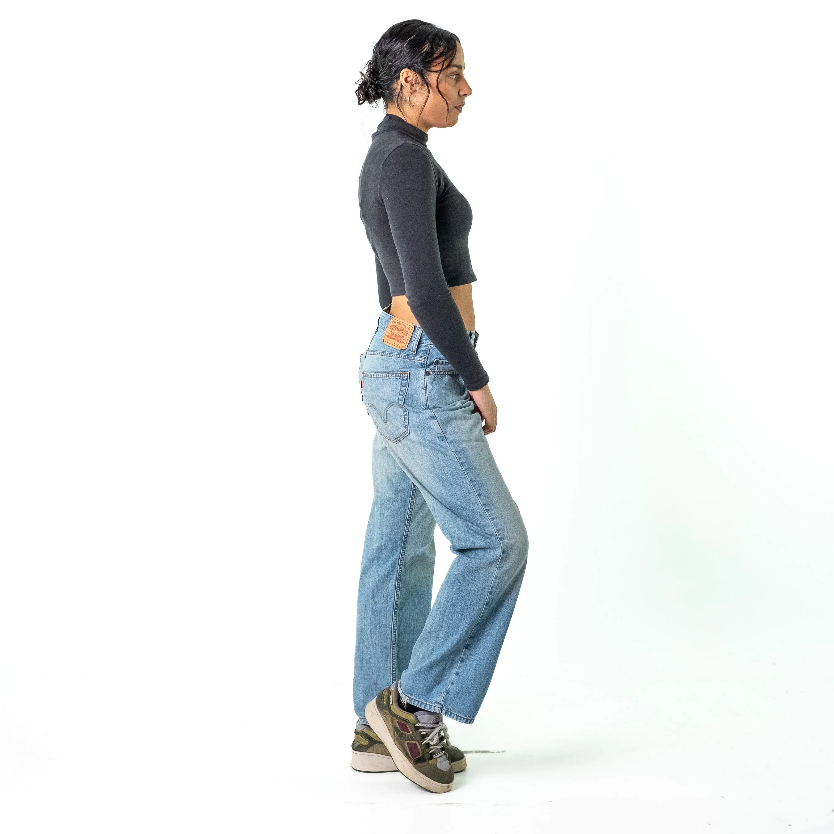 Blue Denim 90s Levi's 569 Cargo Skater Trousers Pants Jeans (30x30)