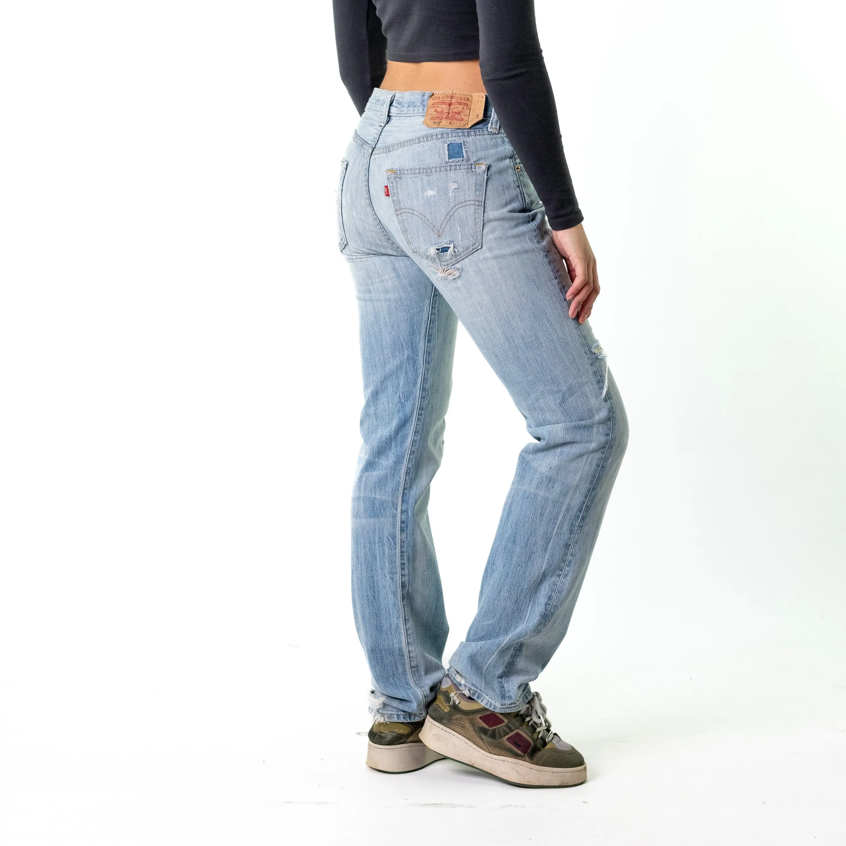 Blue Denim 90s Levi's  Cargo Skater Trousers Pants Jeans (32x34)