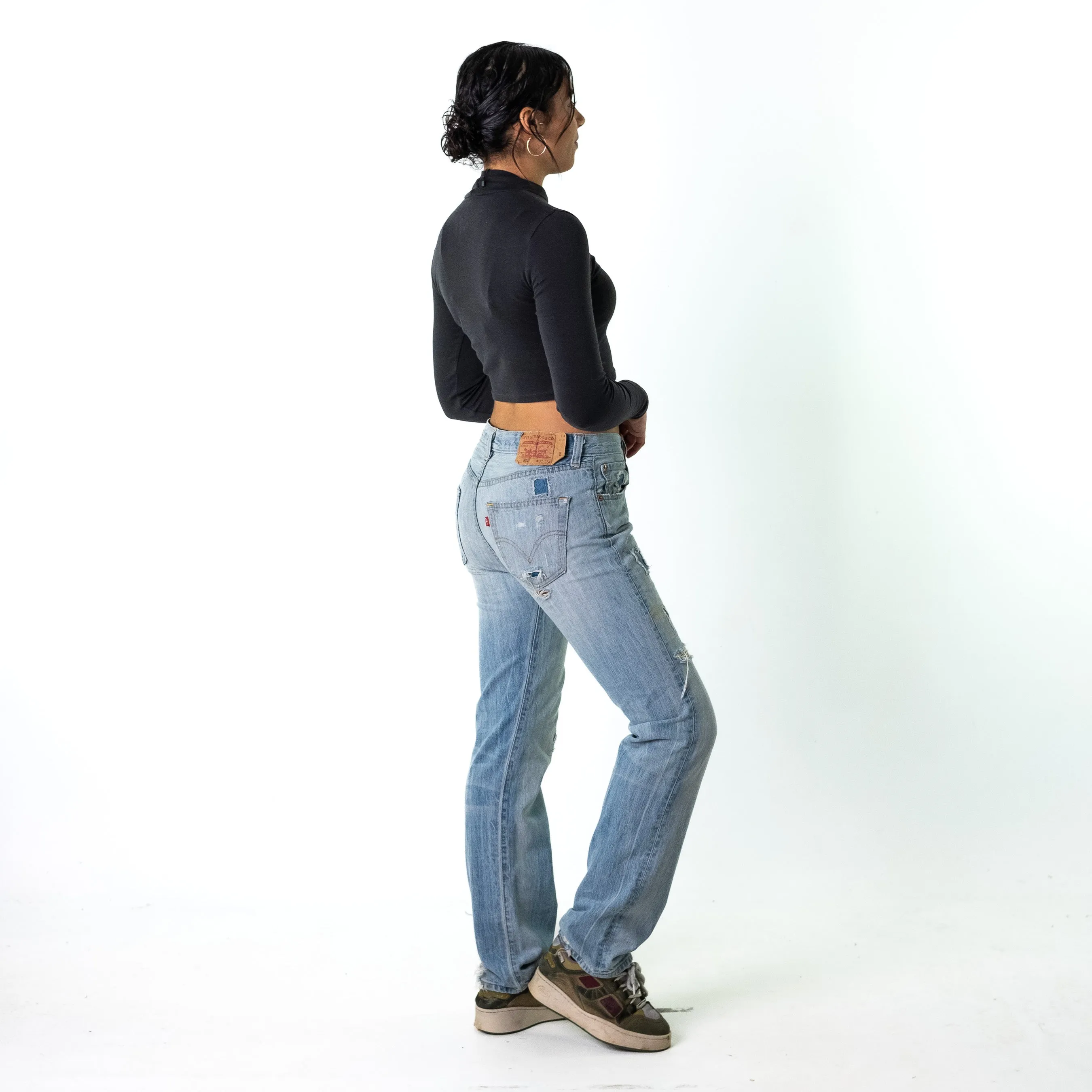 Blue Denim 90s Levi's  Cargo Skater Trousers Pants Jeans (32x34)