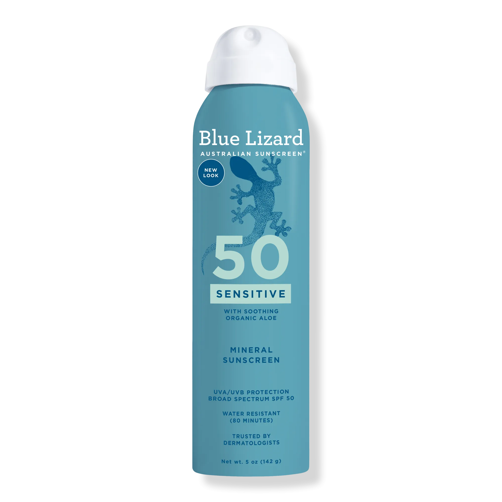 BLUE LIZARD AUSTRALIAN SUNSCREEN Sensitive Mineral Sunscreen Spray SPF 50+