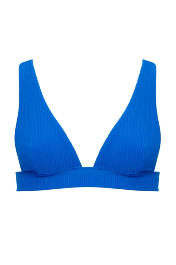  Bluebella     Lucerne Plunge Bikini Top - Blue