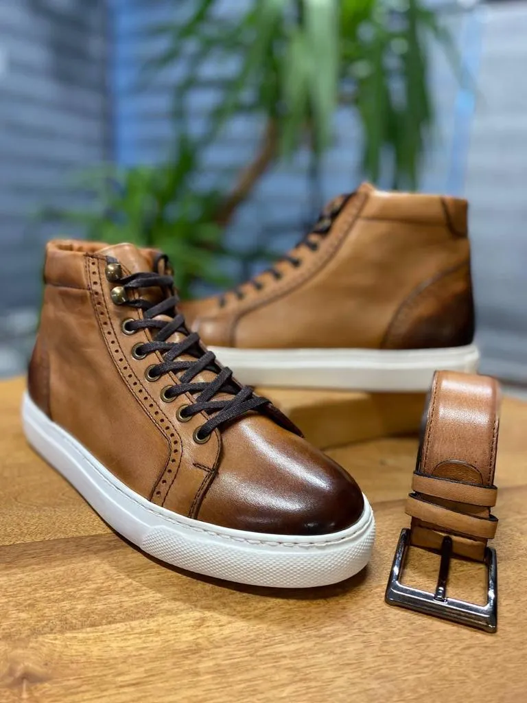 Bojoni Clifton Tan Bicker Shoes