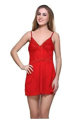 Bold Desire Babydoll Set Red #515