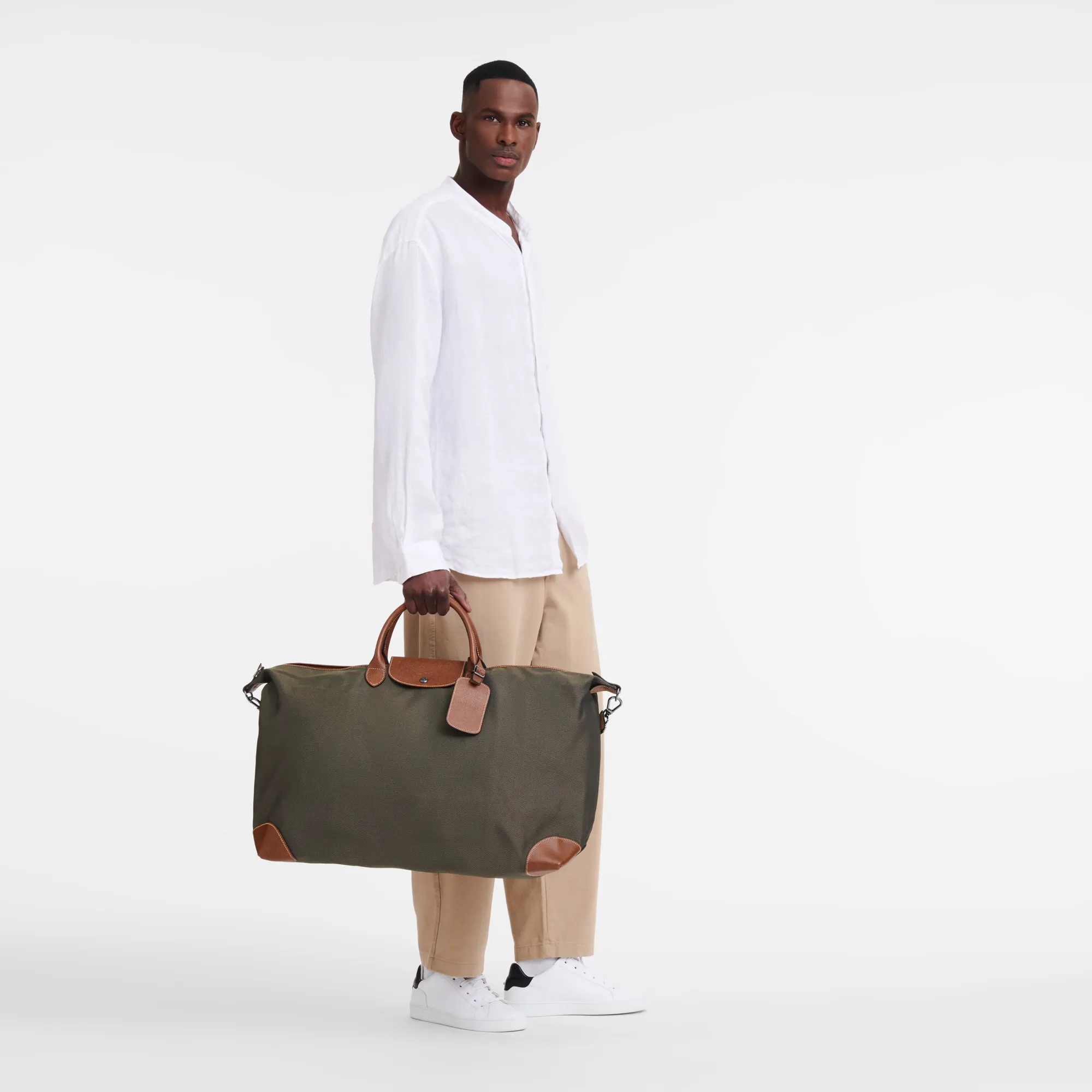 Boxford M Travel bag Brown - Recycled canvas