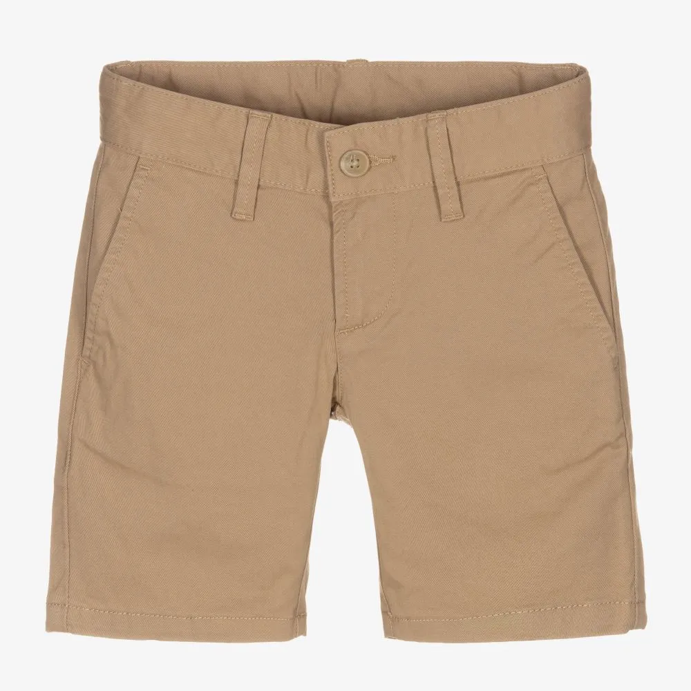 Boys Brown Chino Shorts