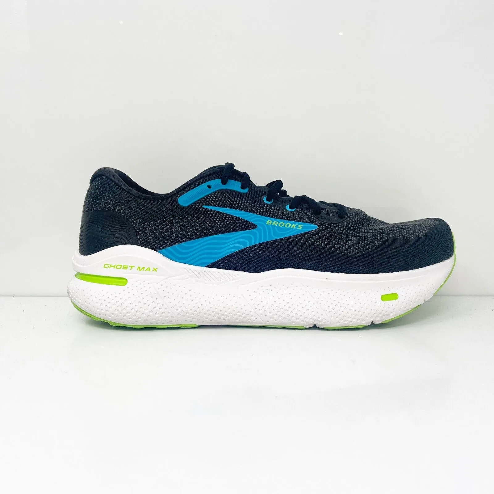 Brooks Mens Ghost Max 1104062E060 Black Running Shoes Sneakers Size 10 2E