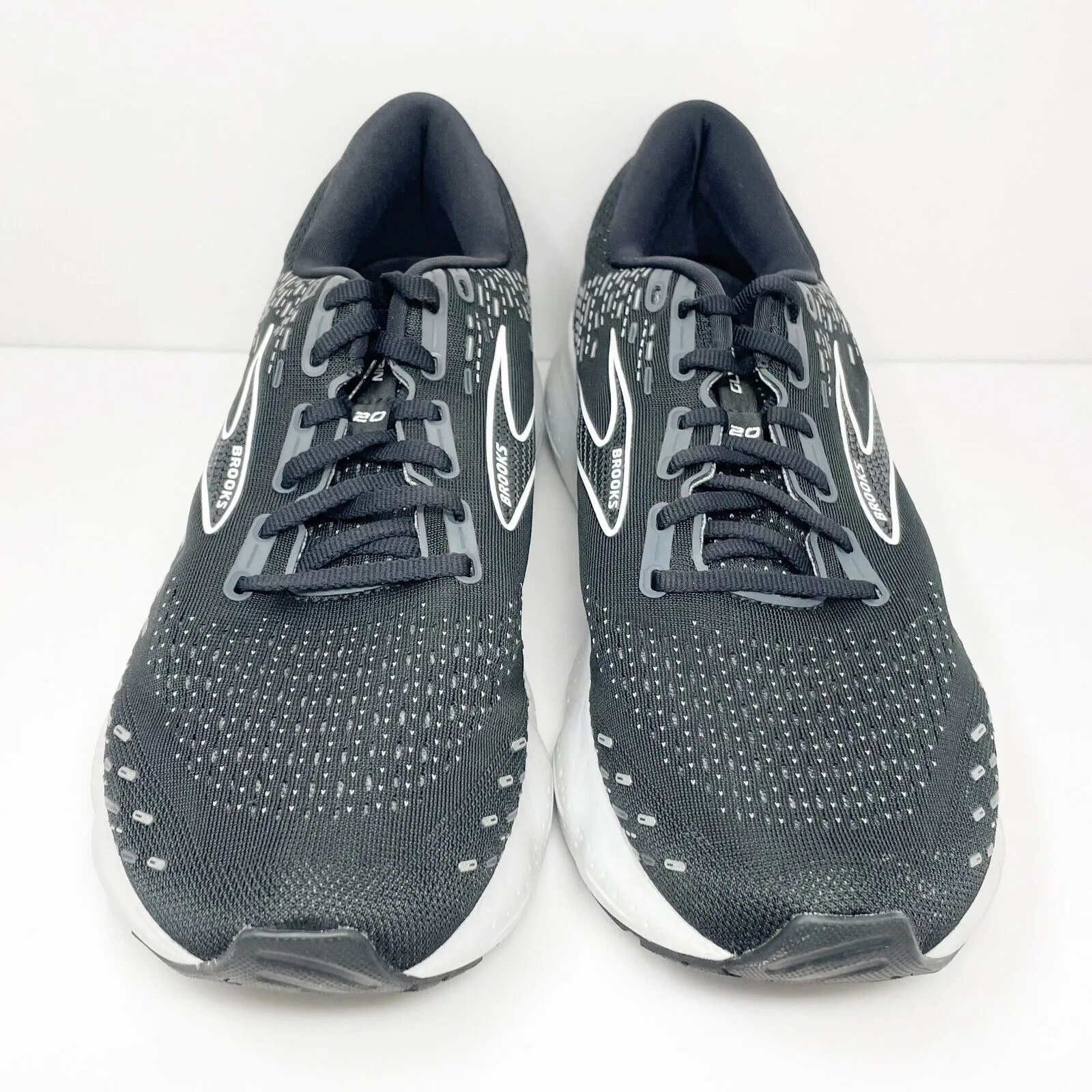 Brooks Mens Glycerin 20 1103821D059 Black Running Shoes Sneakers Size 13 D