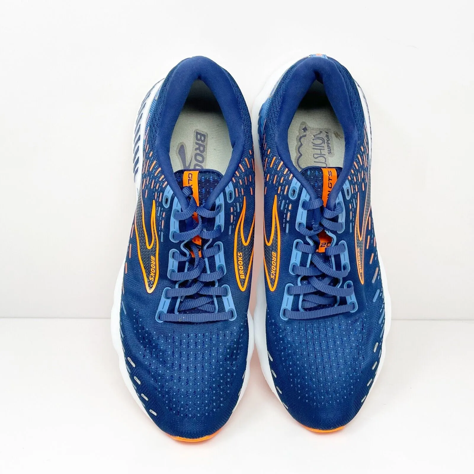 Brooks Mens Glycerin GTS 20 1103831D444 Blue Running Shoes Sneakers Size 10.5 D