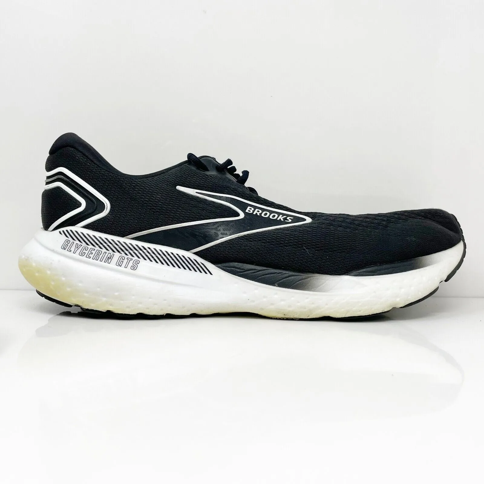 Brooks Mens Glycerin GTS 21 1104201D090 Black Running Shoes Sneakers Size 14 D