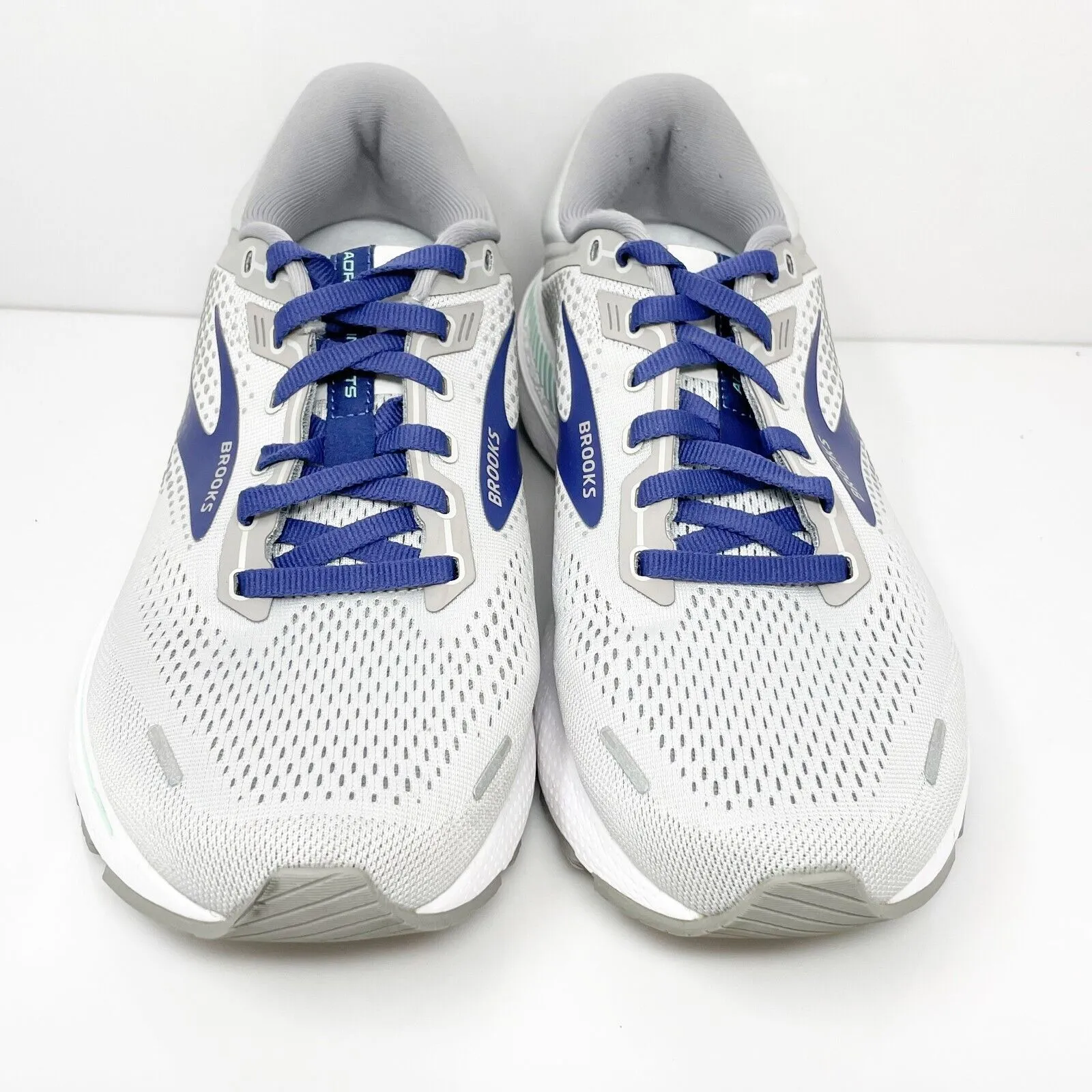 Brooks Womens Adrenaline GTS 22 1203531D045 Gray Running Shoes Sneakers Sz 10 D