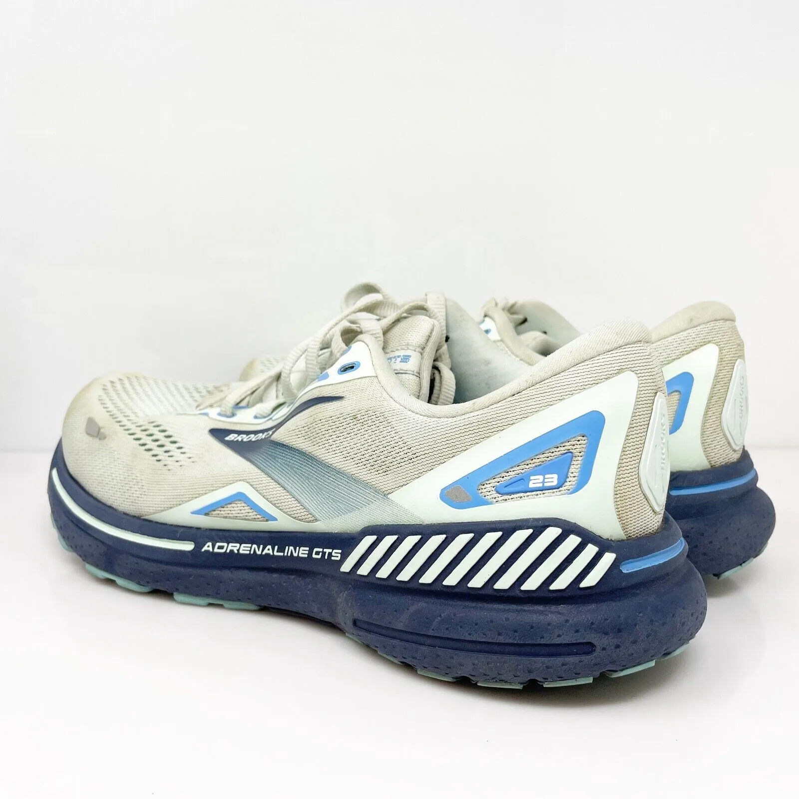 Brooks Womens Adrenaline GTS 23 1203811D471 Blue Running Shoes Sneakers Sz 10 D