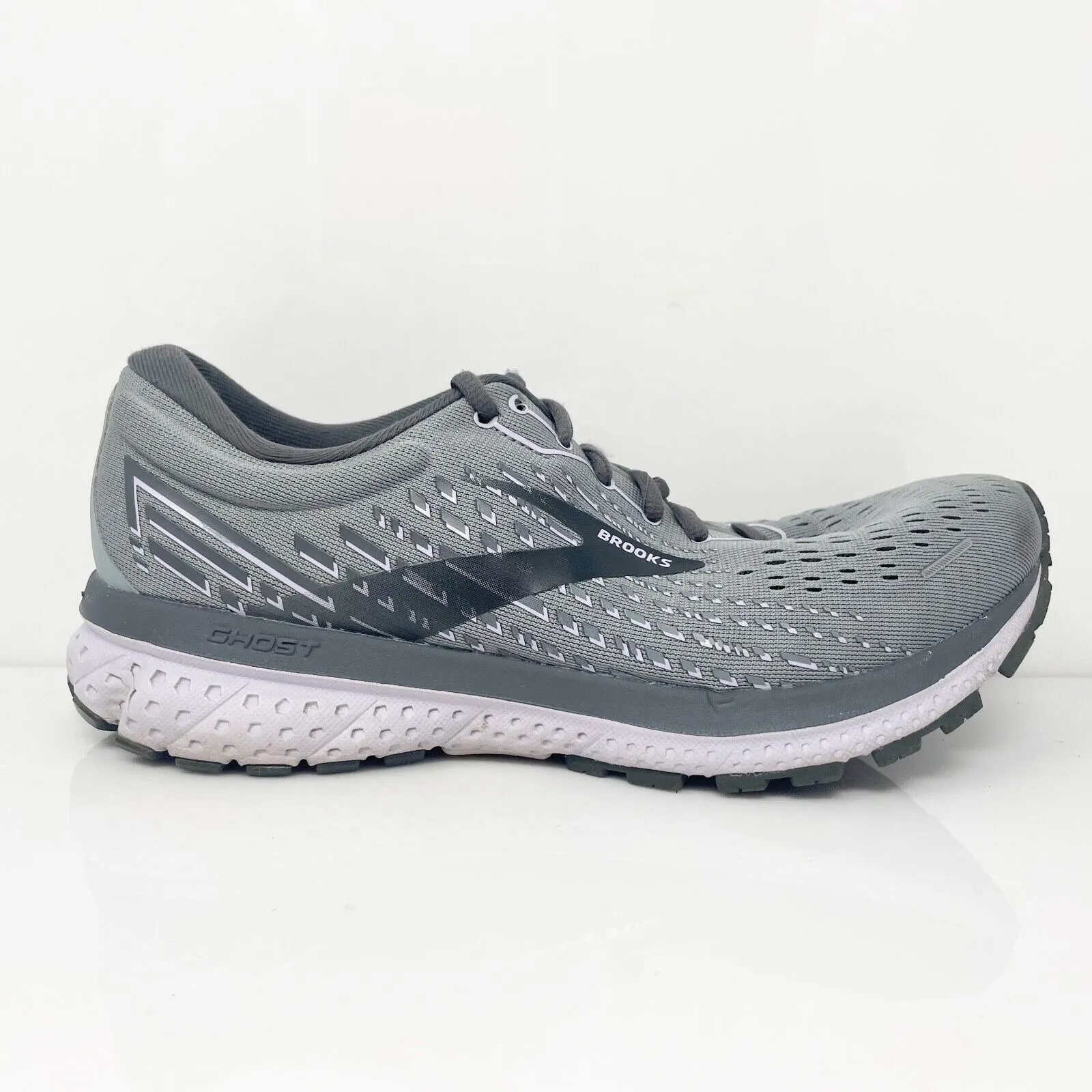 Brooks Womens Ghost 13 1203381B084 Gray Running Shoes Sneakers Size 8.5 B