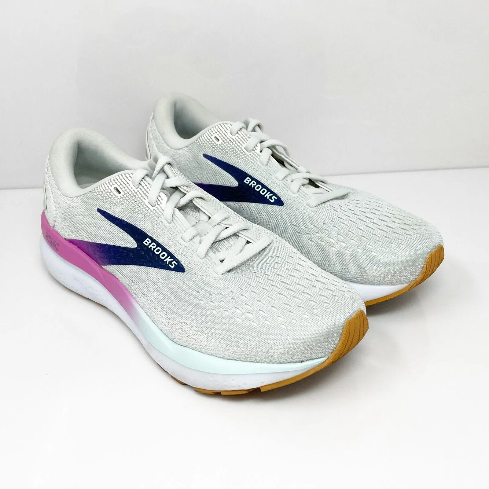 Brooks Womens Ghost 16 1204071D175 Gray Running Shoes Sneakers Size 8.5 D