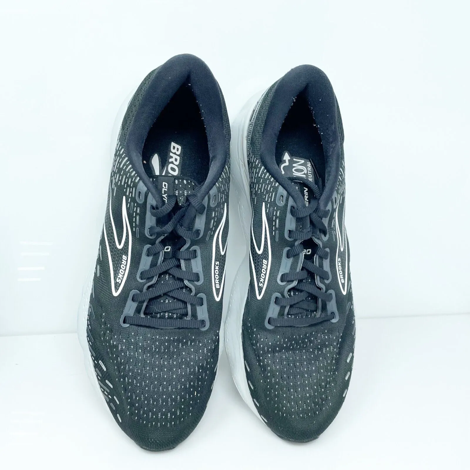 Brooks Womens Glycerin 20 1203691D059 Black Running Shoes Sneakers Size 10 D