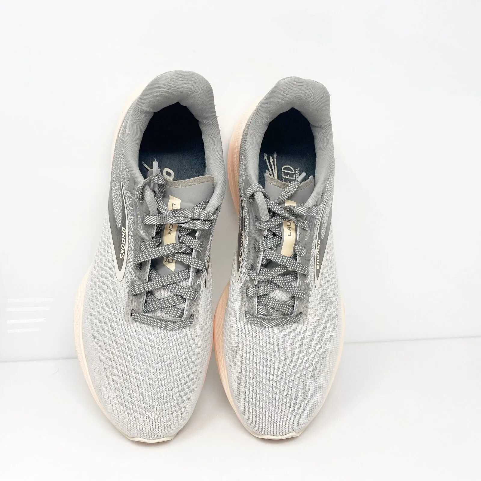 Brooks Womens Launch 10 1203981B179 Gray Running Shoes Sneakers Size 7.5 B