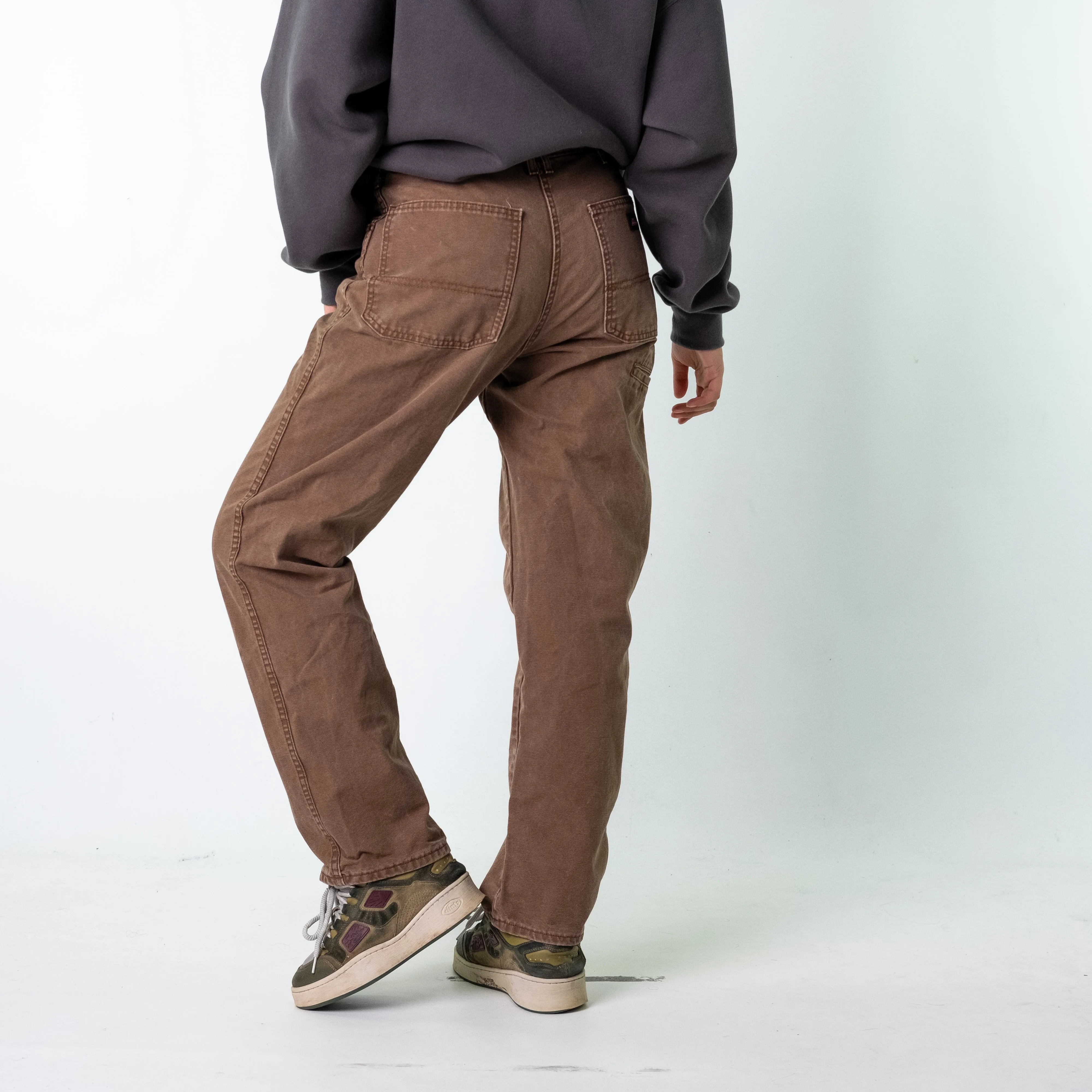 Brown 90s Dickies  Cargo Skater Trousers Pants Jeans (32x32)