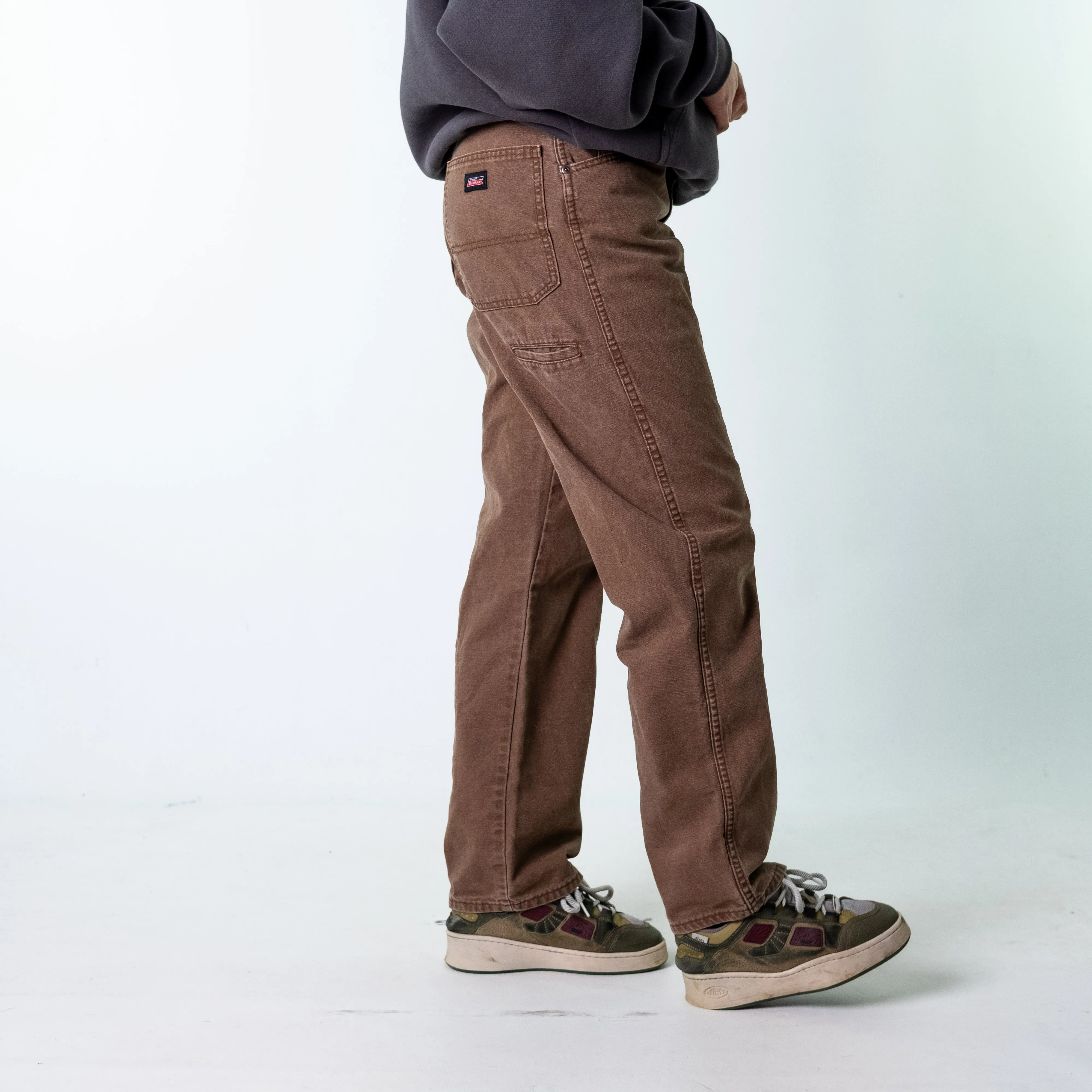 Brown 90s Dickies  Cargo Skater Trousers Pants Jeans (32x32)