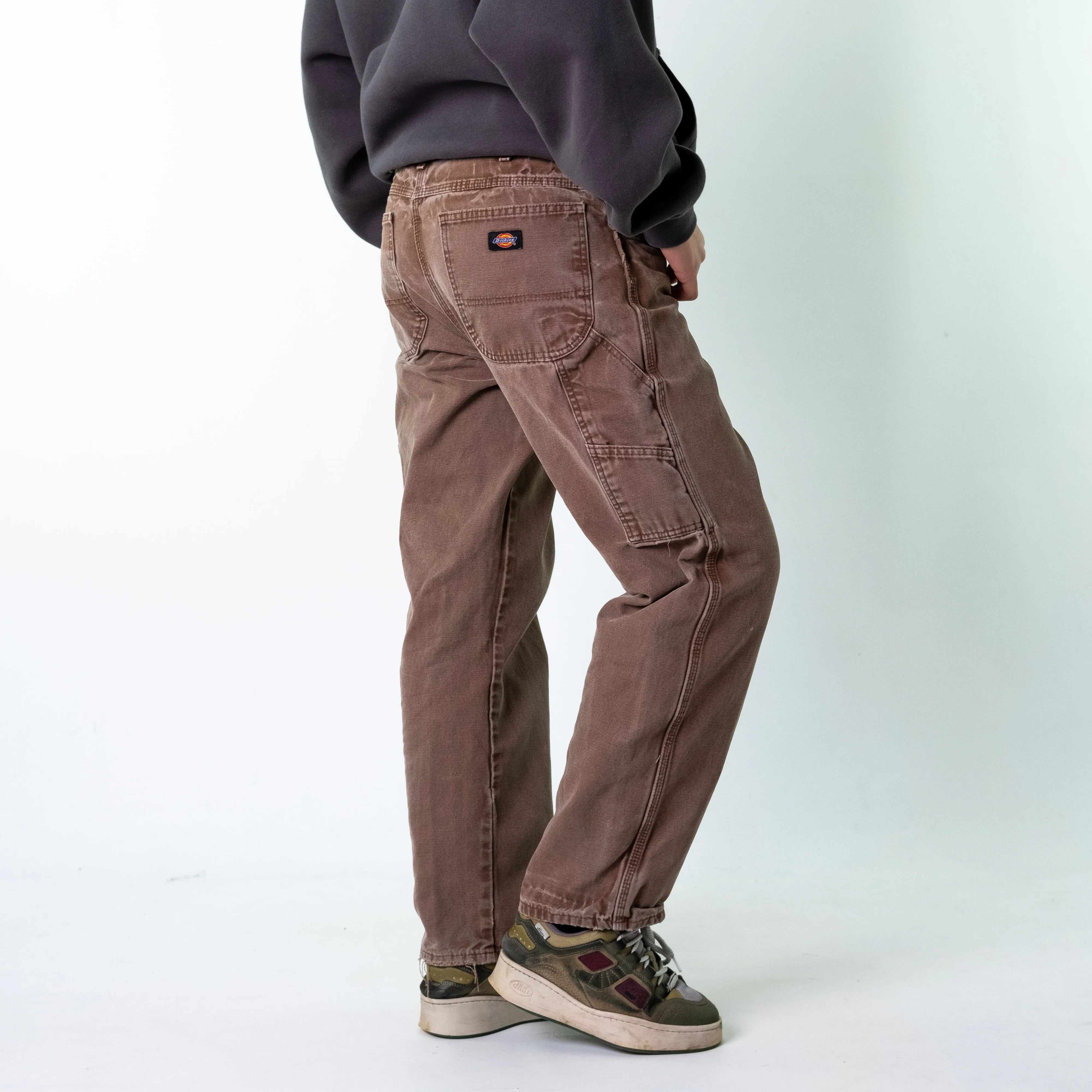 Brown 90s Dickies  Cargo Skater Trousers Pants Jeans (34x30)