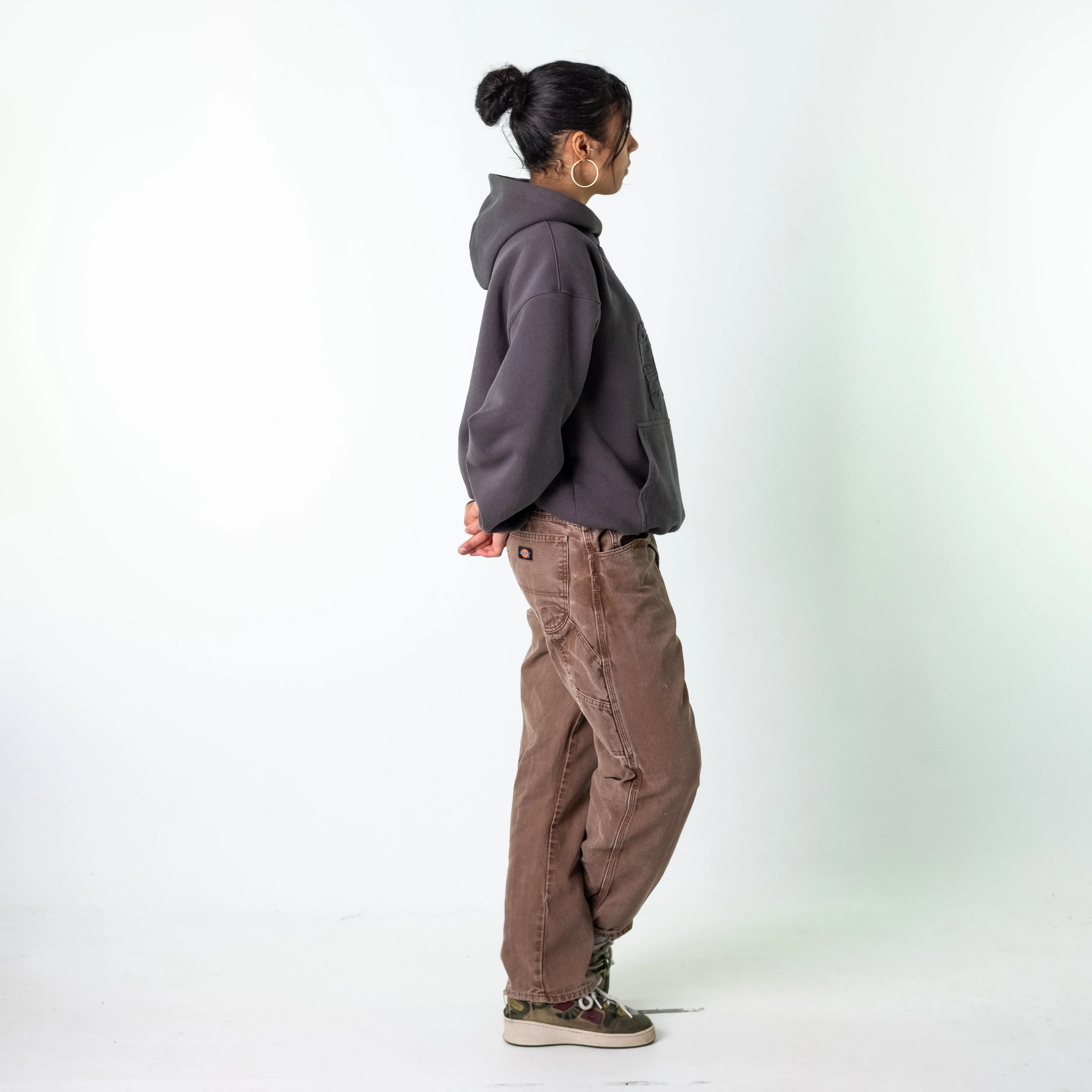 Brown 90s Dickies  Cargo Skater Trousers Pants Jeans (34x30)