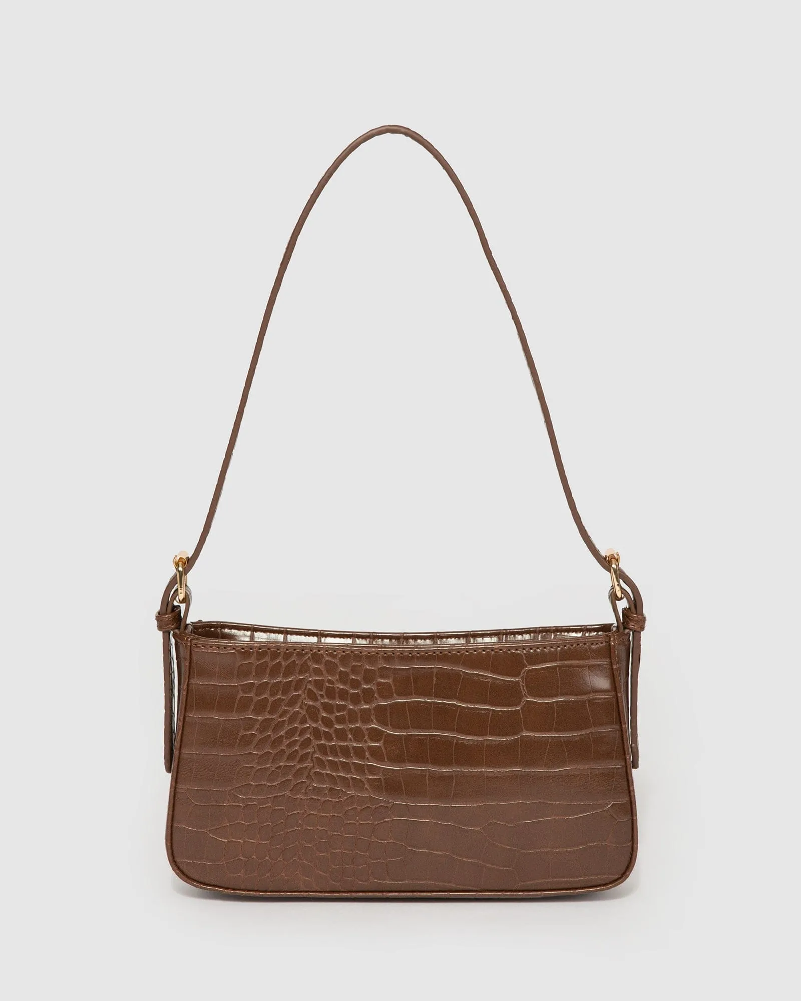 Brown Frankie Buckle Strap Shoulder Bag