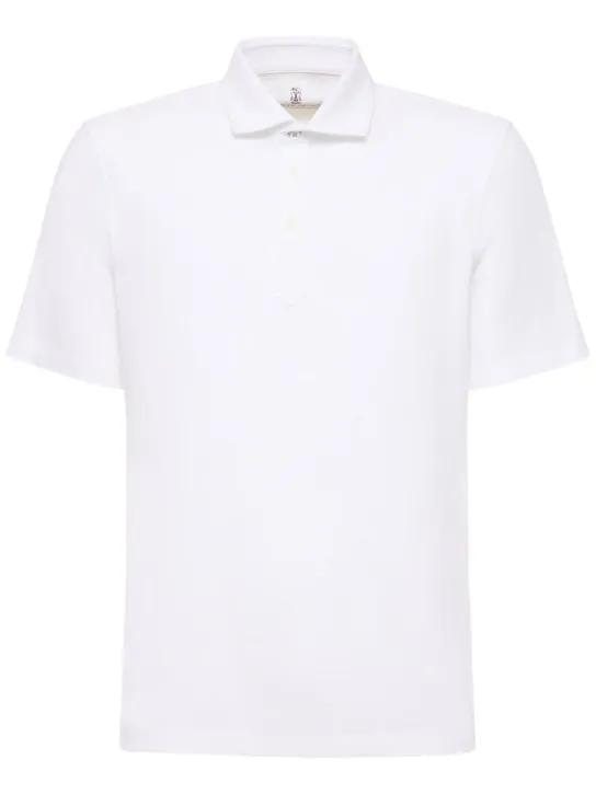 Brunello Cucinelli   Cotton piquet polo 