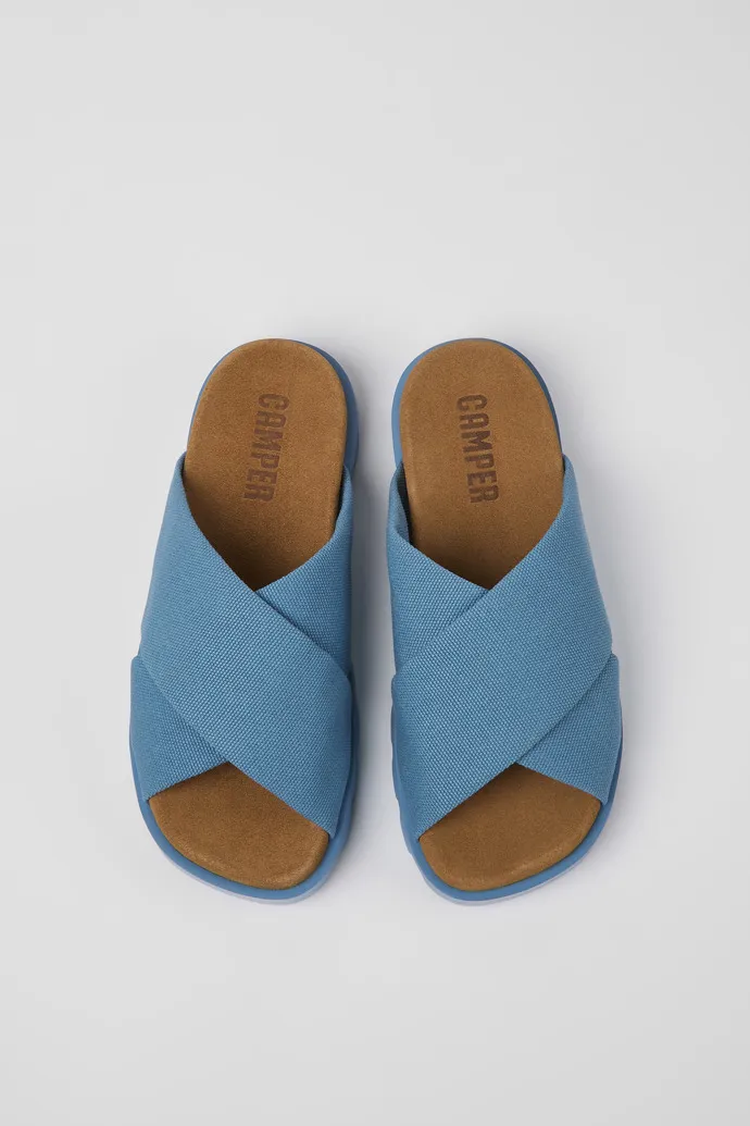 Brutus Sandal Blue recycled cotton sandals for women