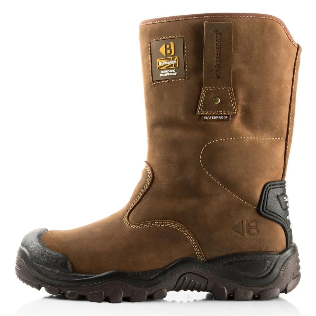 Buckbootz BSH010BR Safety Rigger Boot