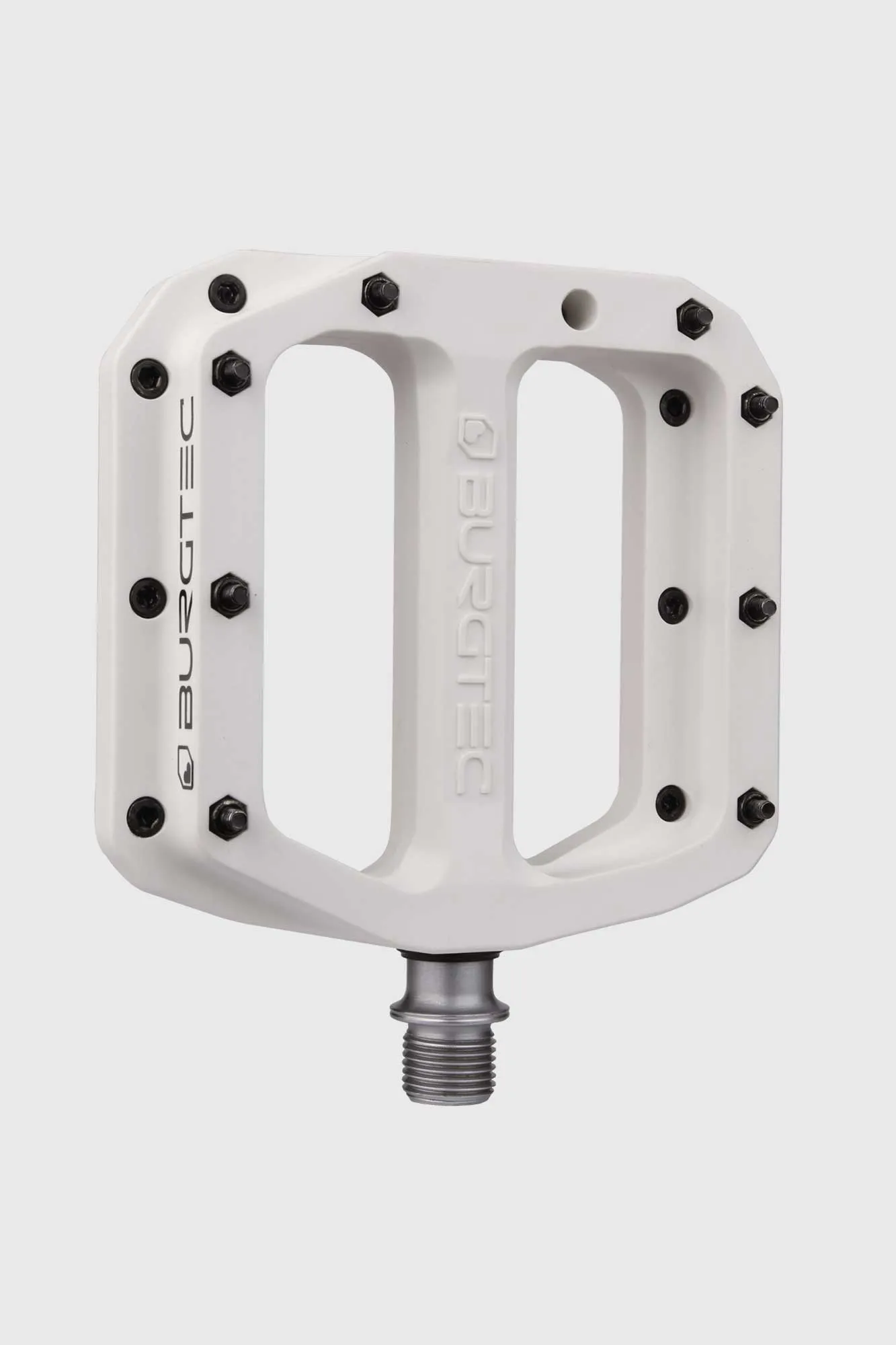 Burgtec Mk4 Composite Flat Pedals - Damn Right White