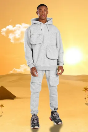 Burna Boy 3D Pocket Tracksuit With Back Print | boohooMAN UK