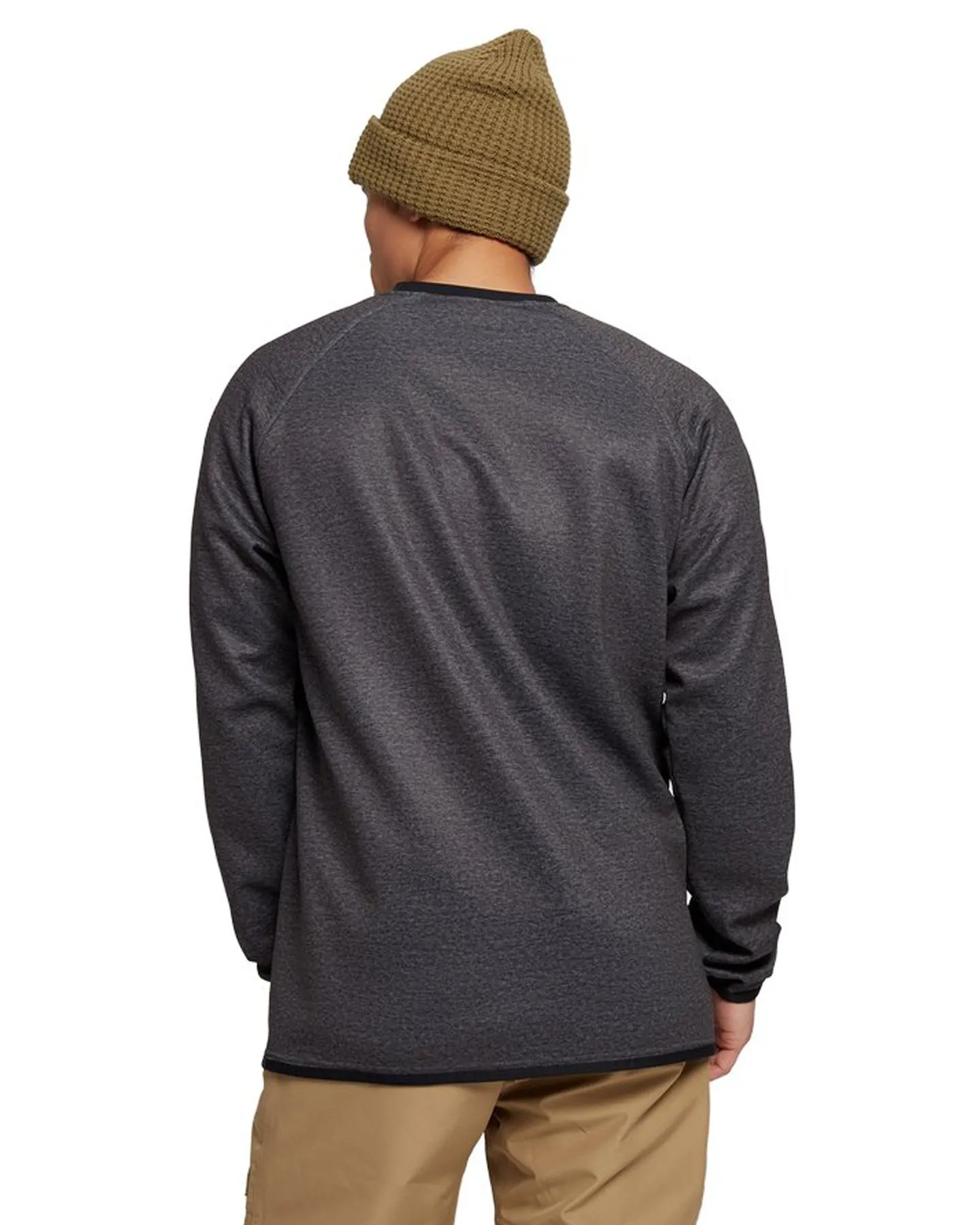 Burton Men's Crown Weatherproof Pullover Crewneck Fleece - True Black 