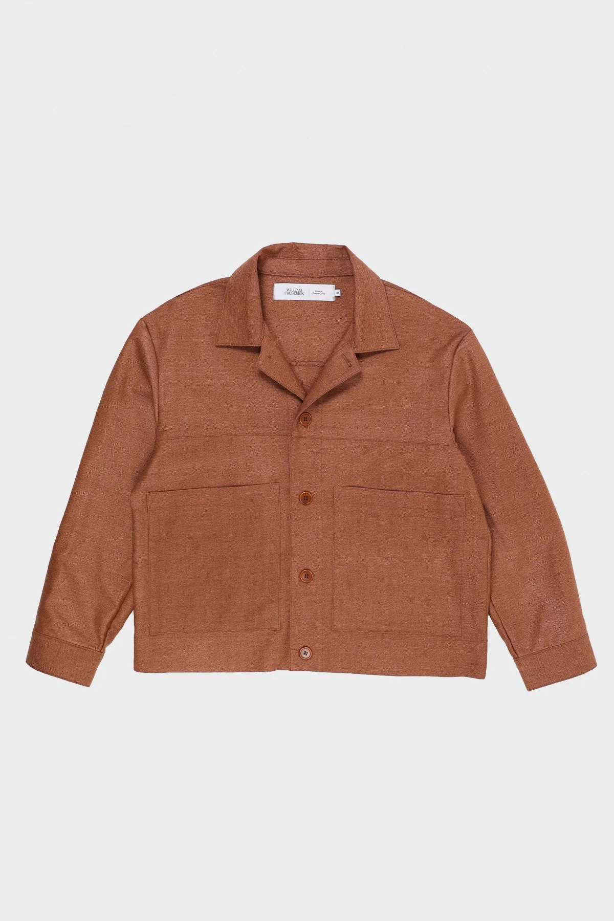 Cafe Jacket - Rust Silk Matka