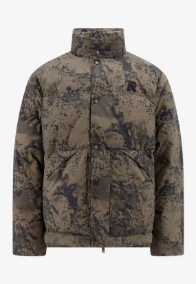 Camouflage Quilted Down Jacket