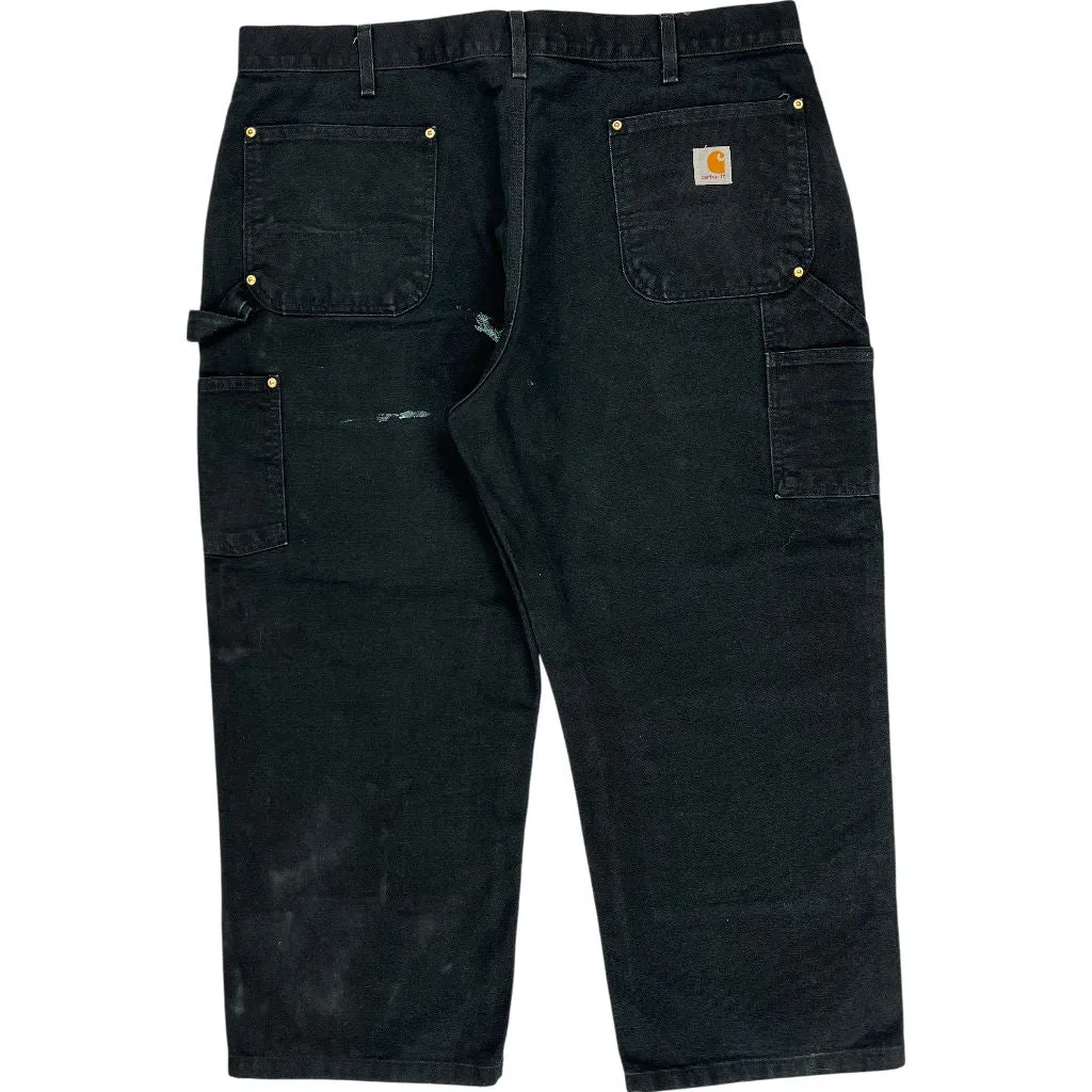 Carhartt B01 BLK Loose Original Trousers - 38W 25L - Black Cotton